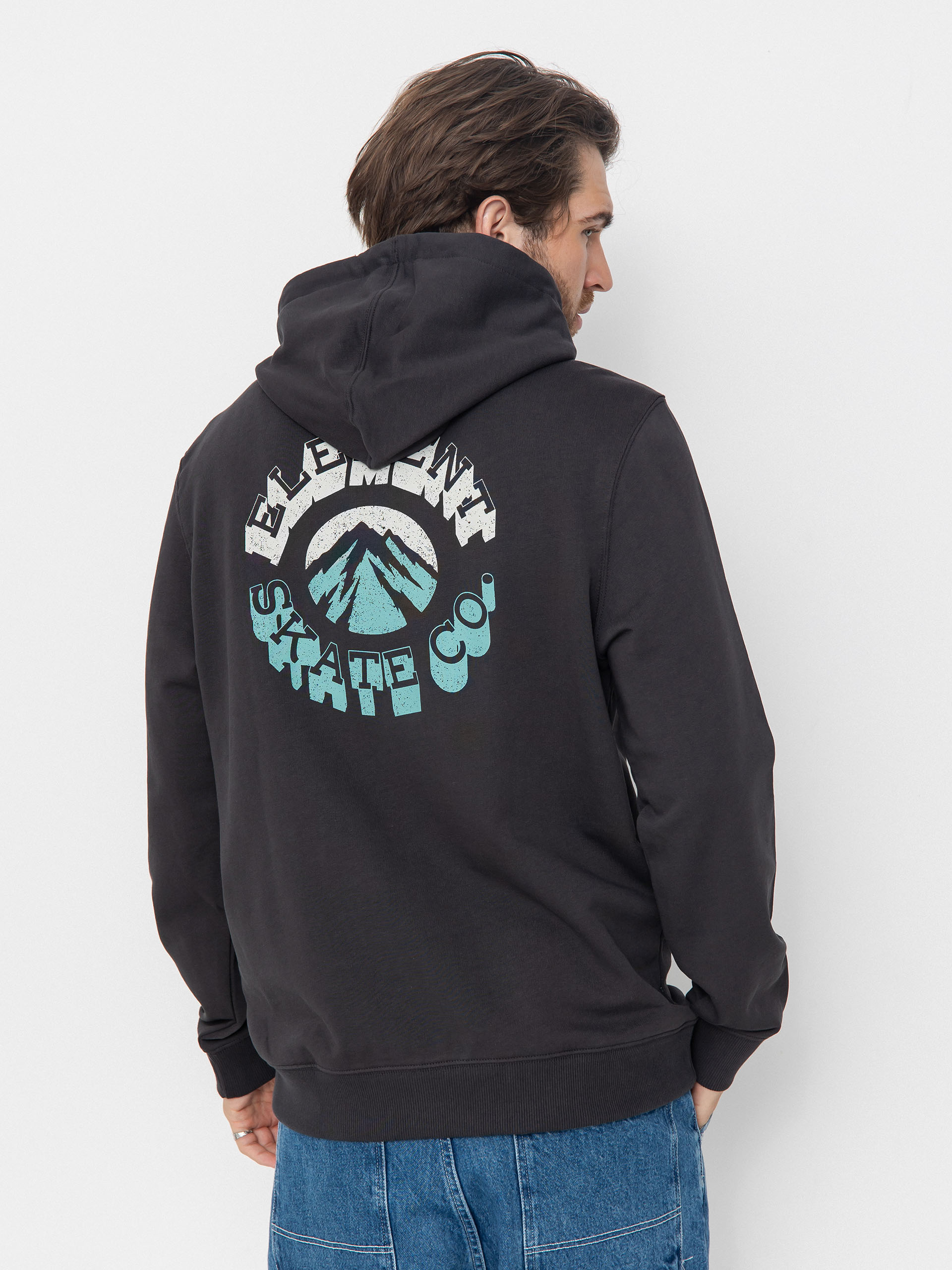 Mikina s kapucí Element Ambition HD (off black)