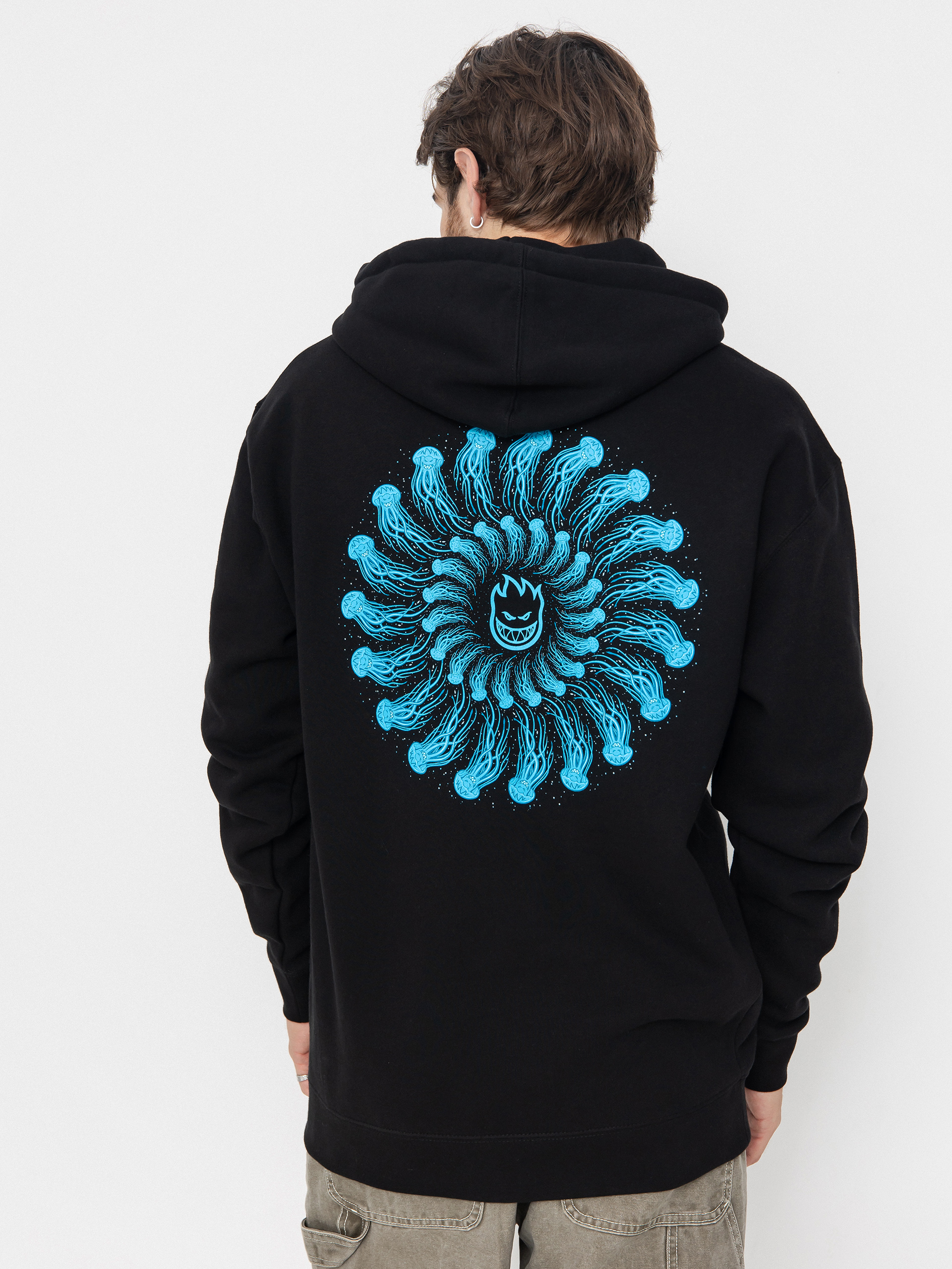 Mikina s kapucí Spitfire Atlantic Drift Jelly Classic HD (black)