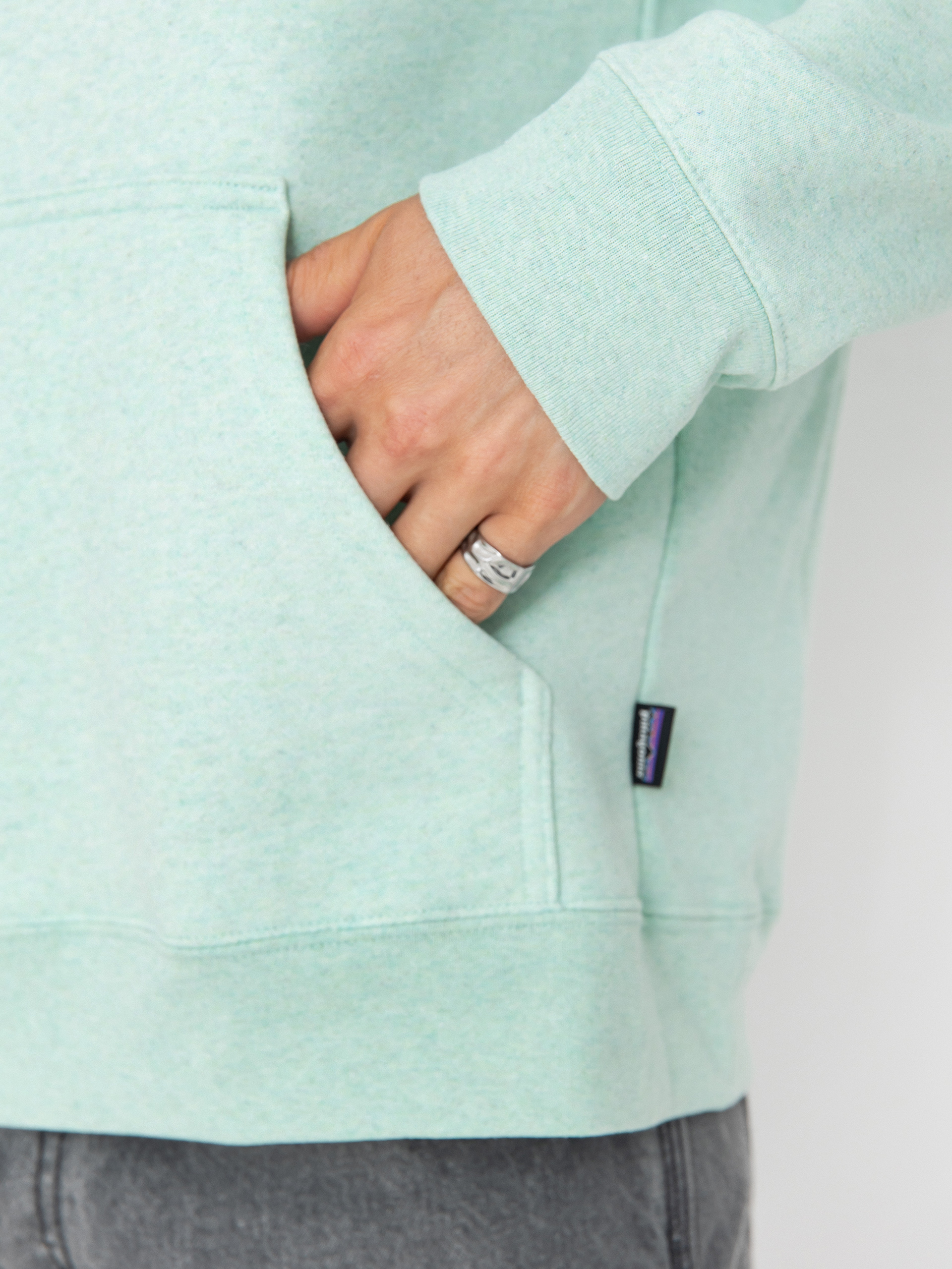 Mikina s kapucí Patagonia Fitz Roy Icon Uprisal HD (rinsed green)