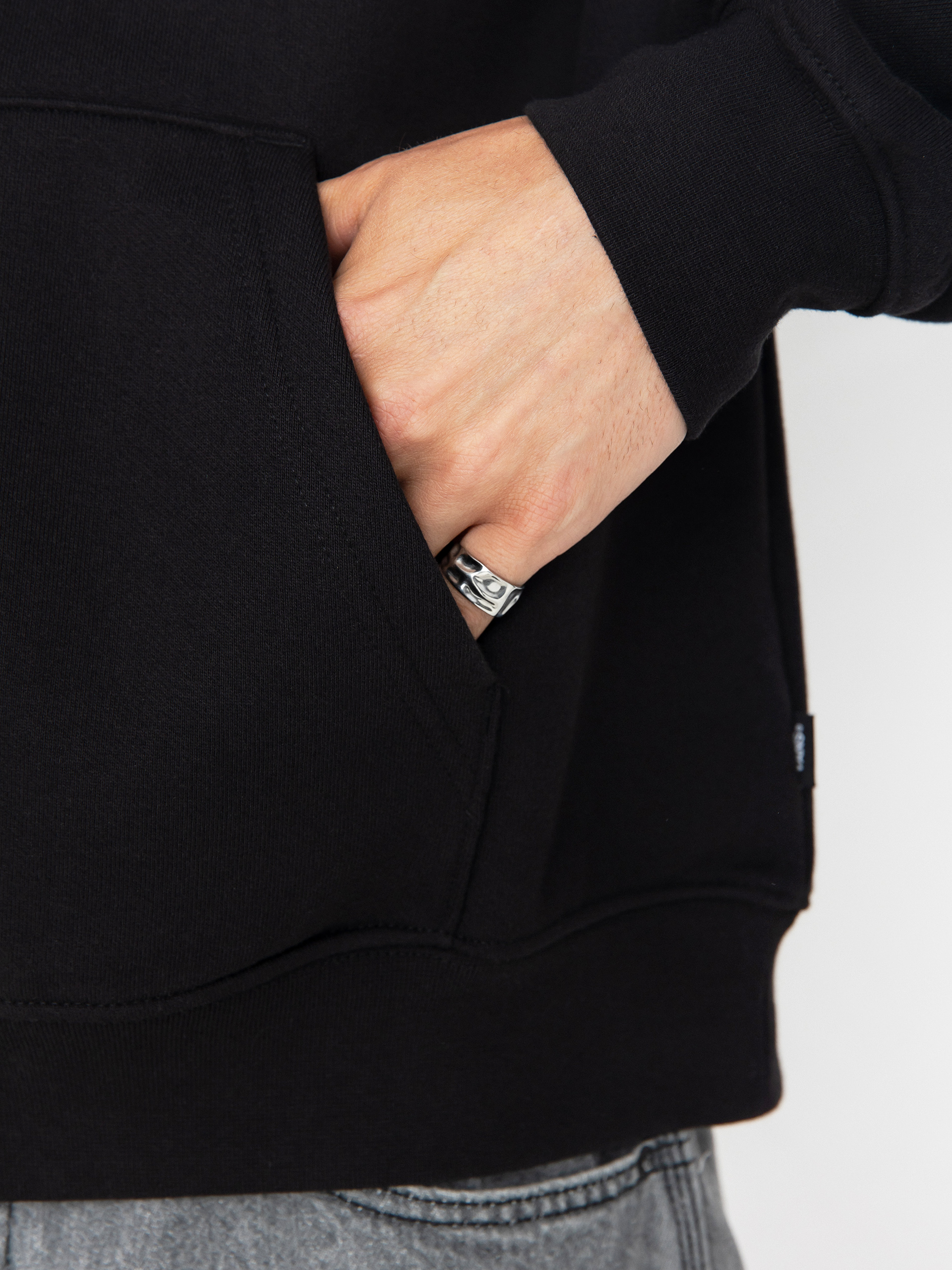 Mikina s kapucí Vans Style 76 II Loose Ft HD (black/white)