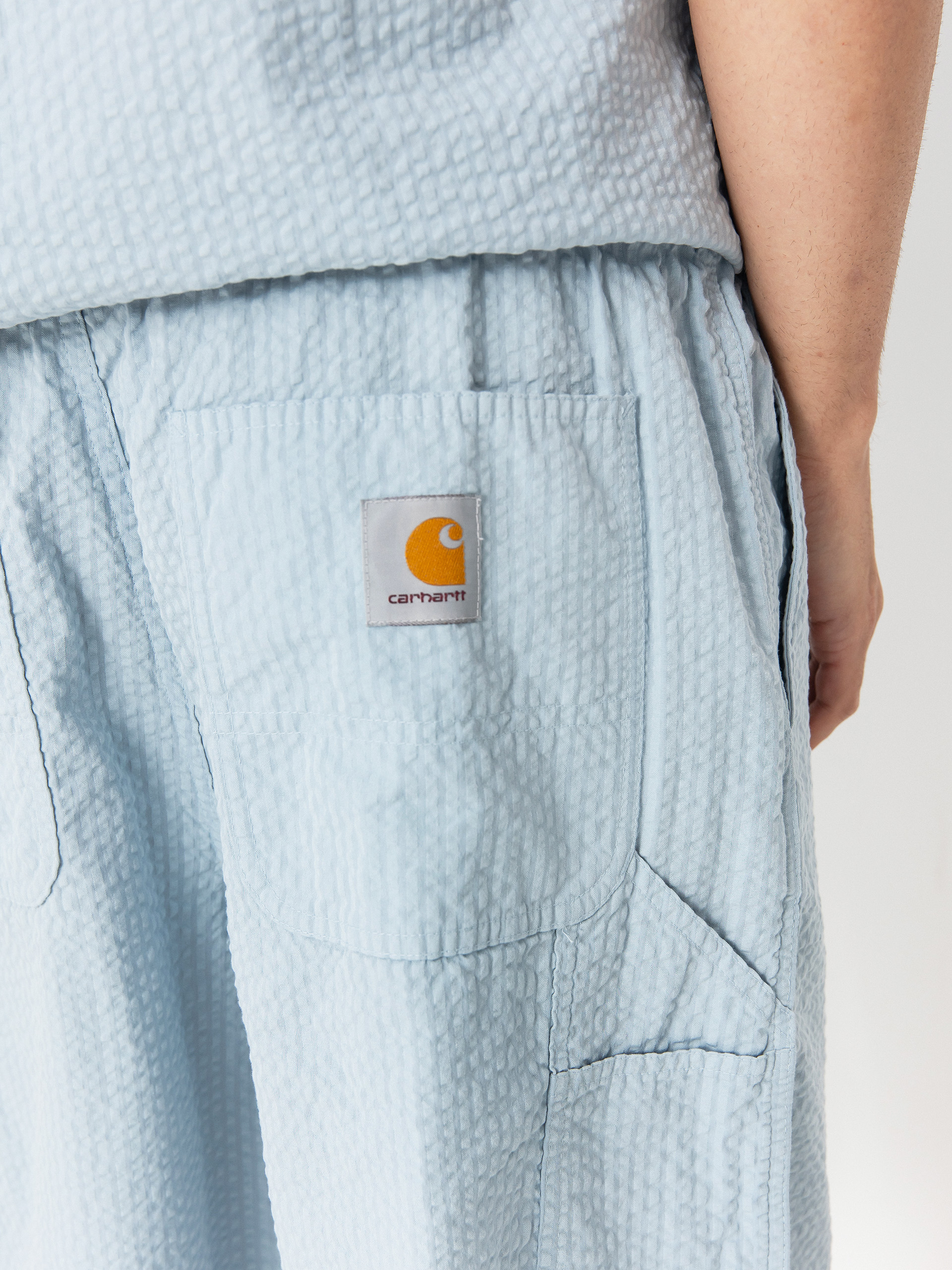 Kraťasy Carhartt WIP Toland (toland stripe/blue fog)