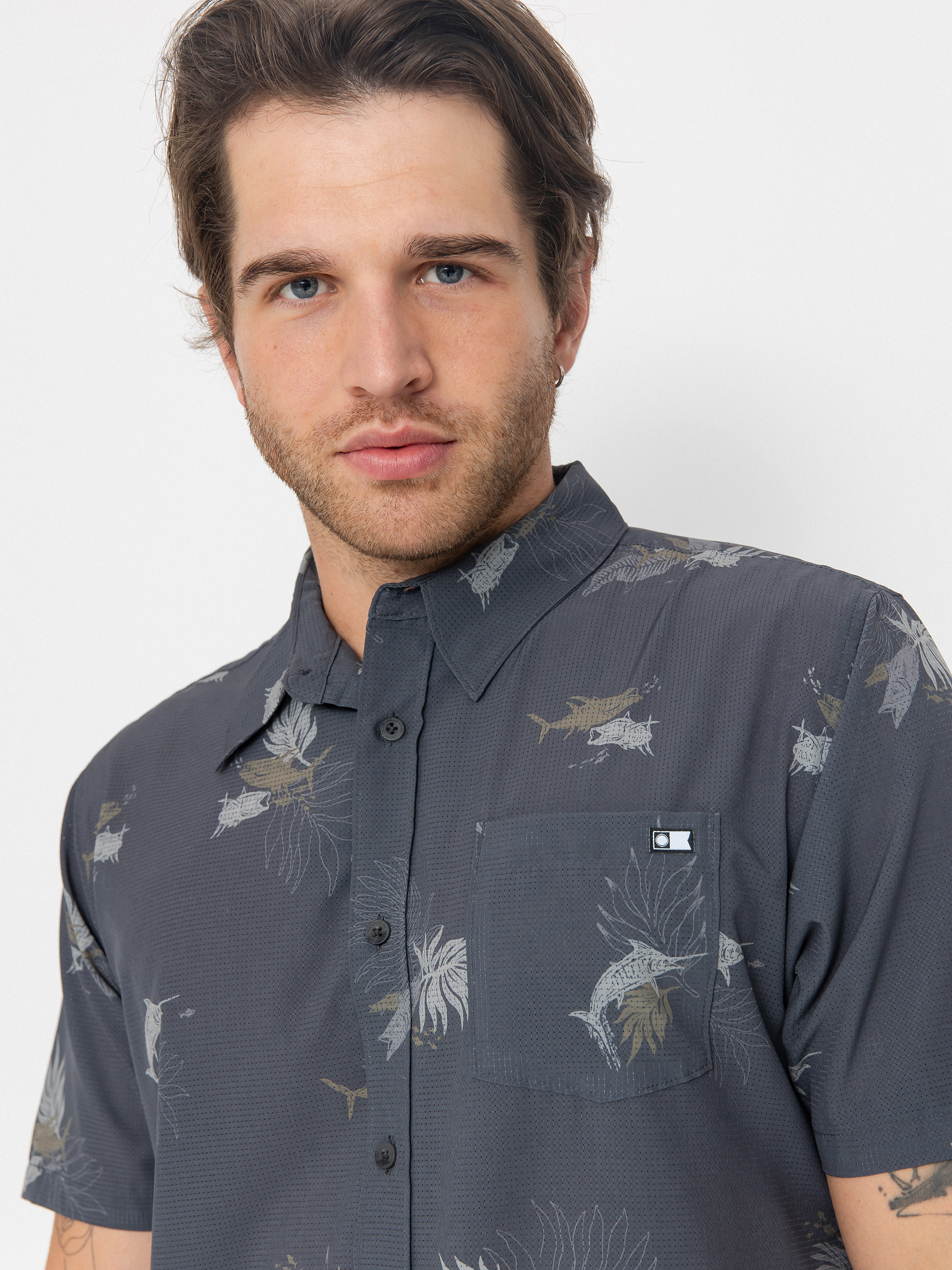 Košile Salty Crew Breezer Perf Tech (charcoal)