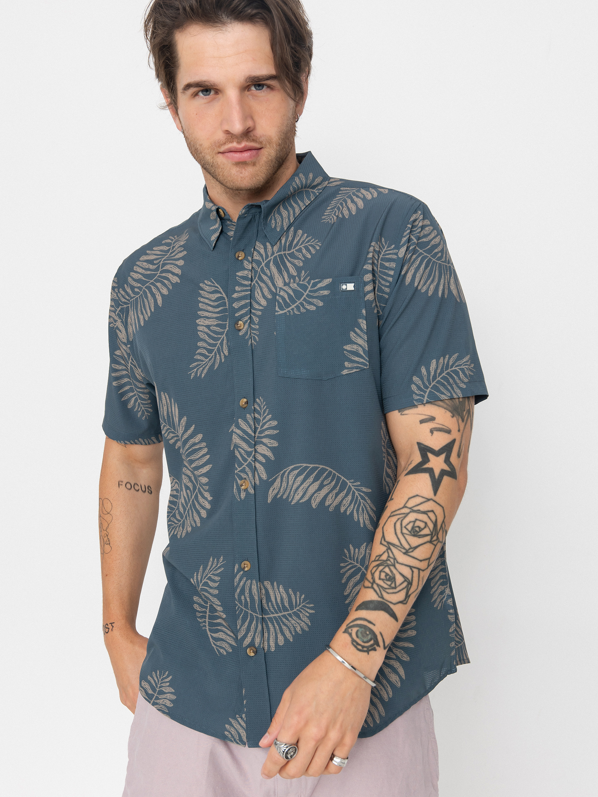 Košile Salty Crew Stringer Perf Tech (bluefin)