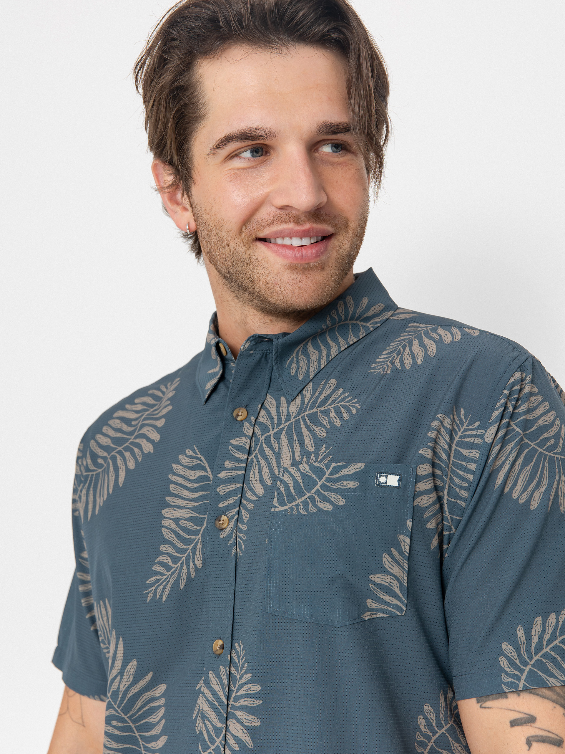 Košile Salty Crew Stringer Perf Tech (bluefin)