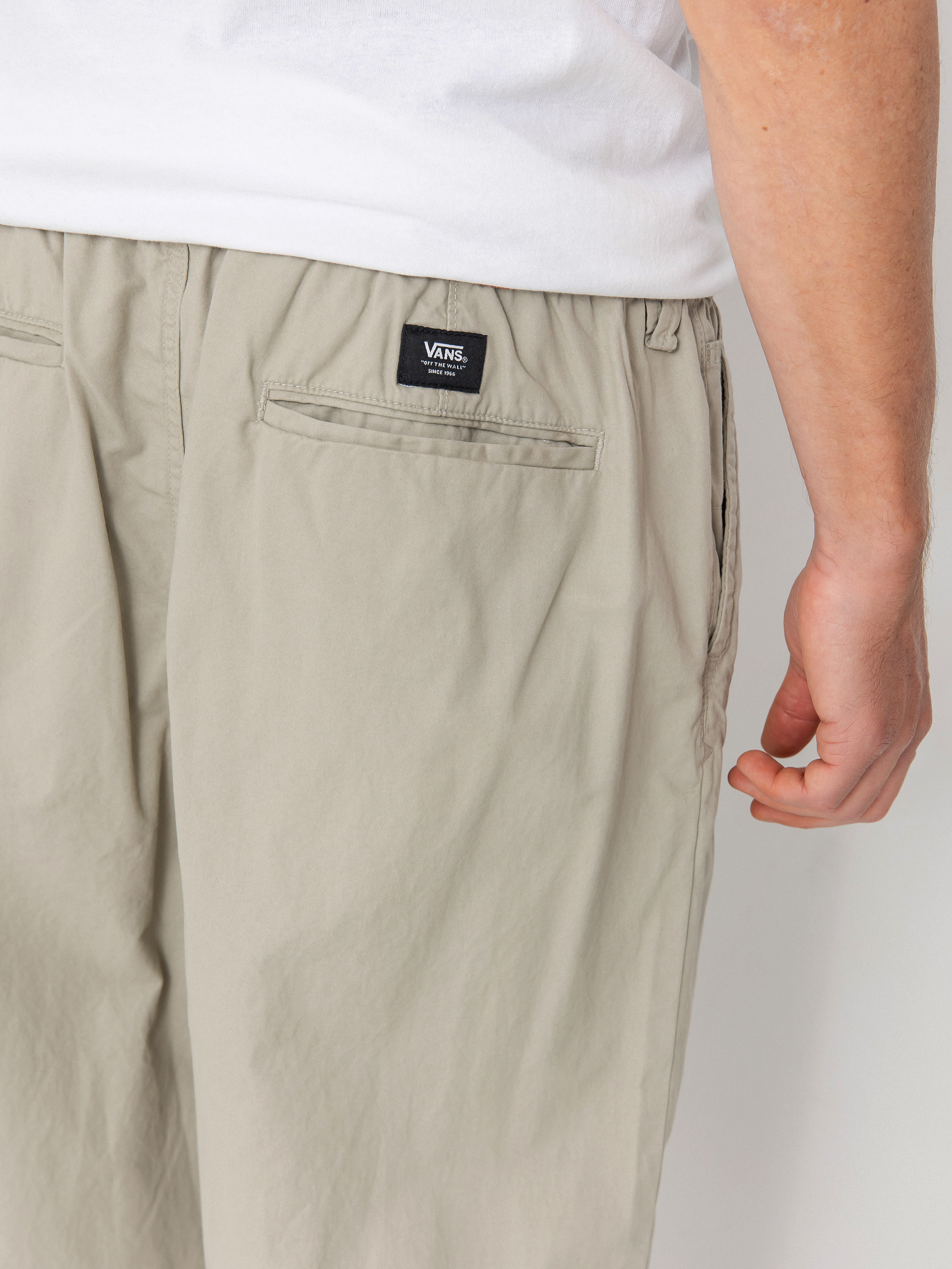 Kalhoty Vans Range Baggy Tapered Elastic Waist (london fog)