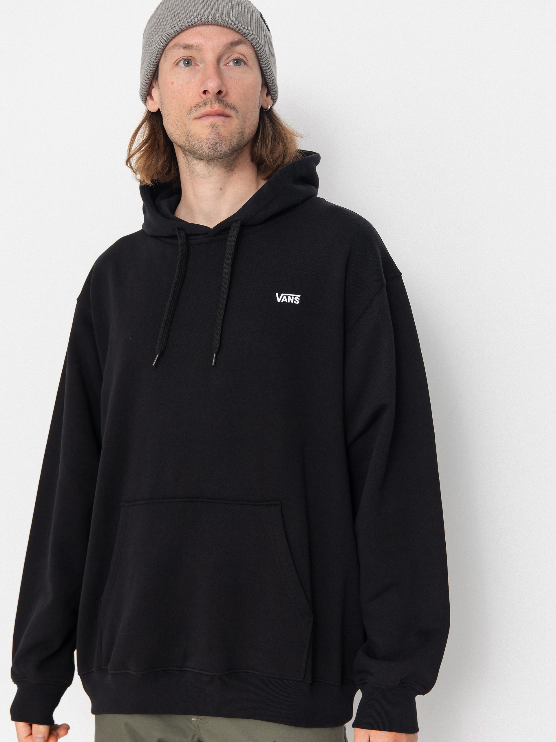Mikina s kapucí Vans Left Chest II Loose HD (black)