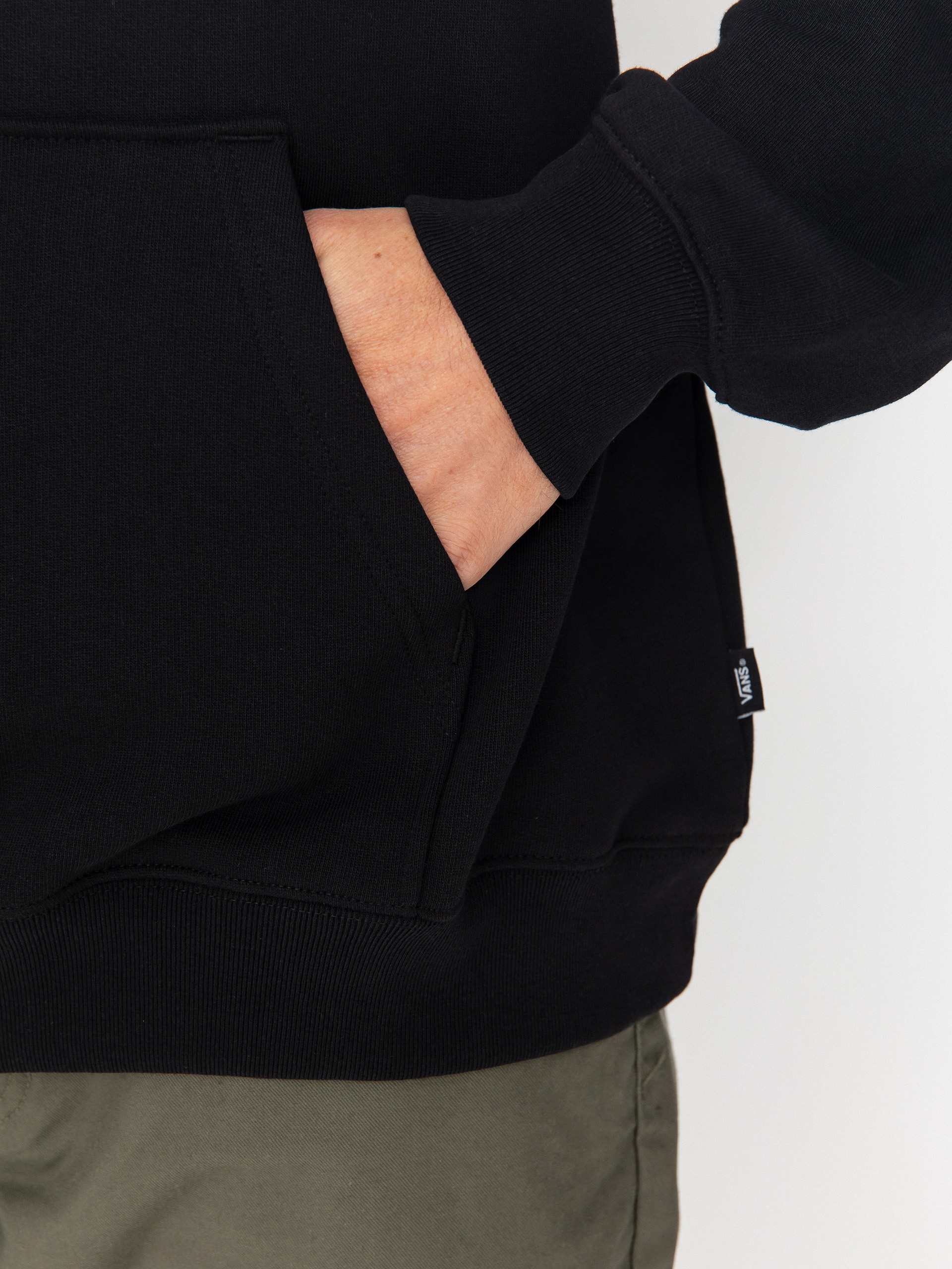 Mikina s kapucí Vans Left Chest II Loose HD (black)