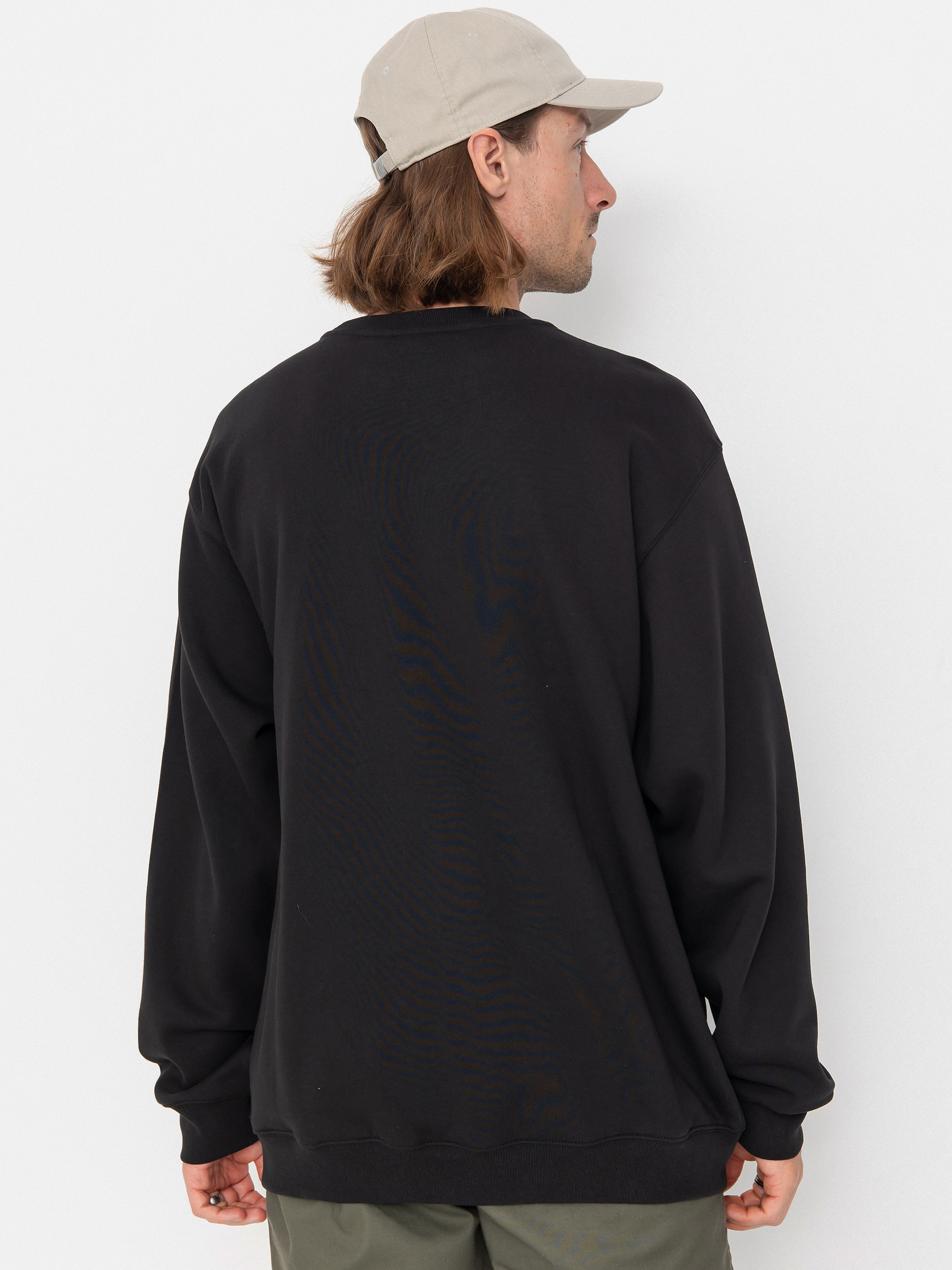 Mikina Vans Left Chest II Loose Crew (black)