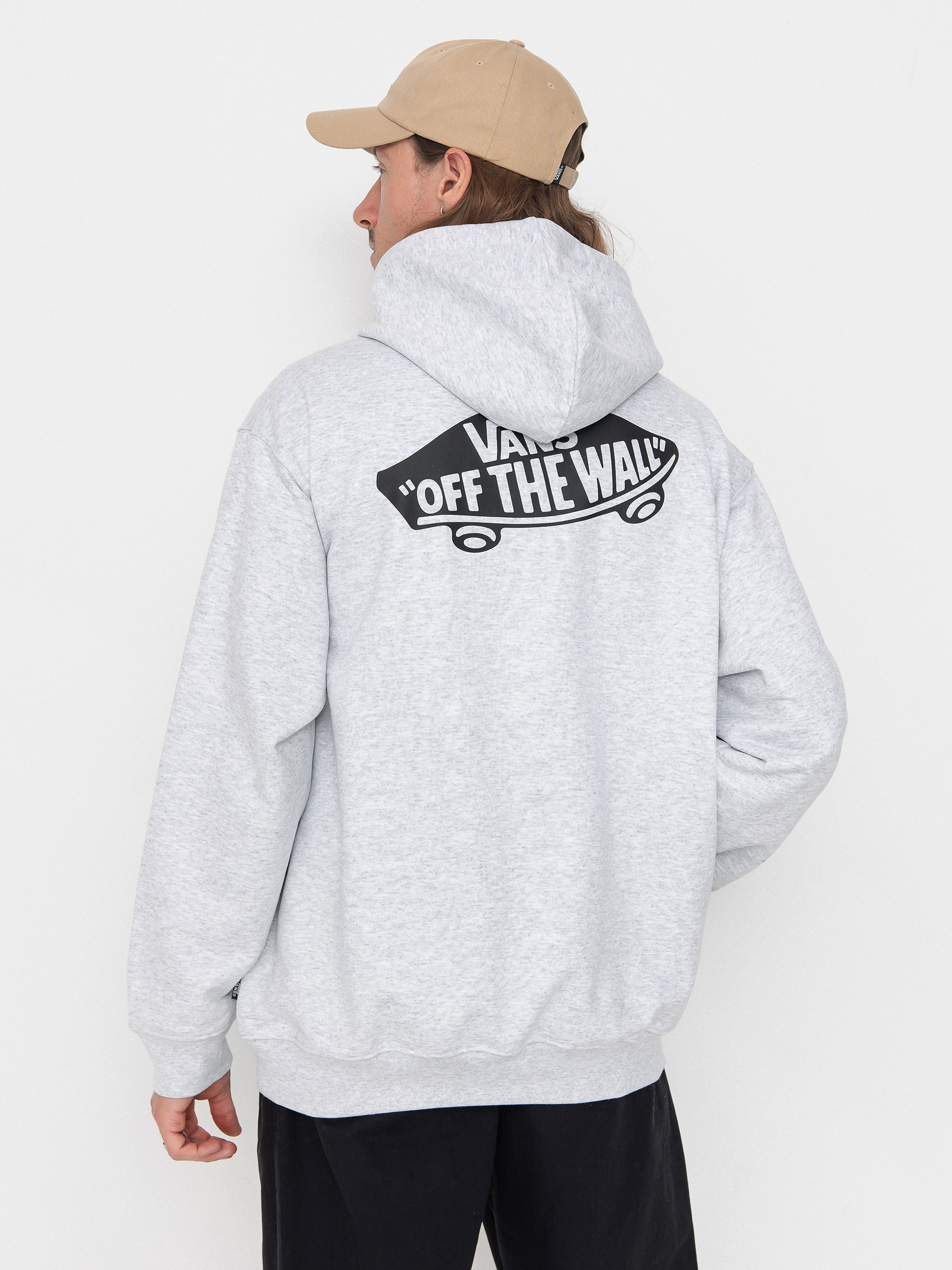 Mikina s kapucí Vans Style 76 II Loose Ft HD (light grey heather)