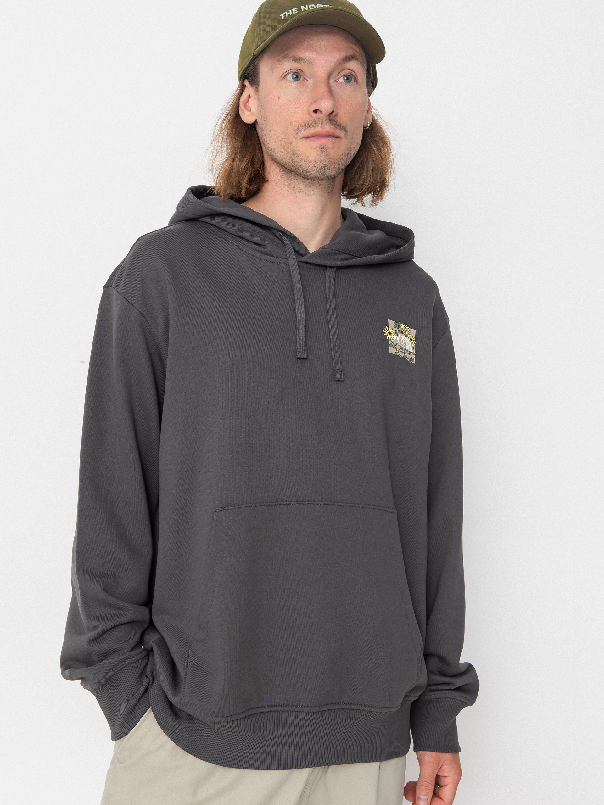 Mikina s kapucí The North Face Connect Relaxed Graphic HD (anthracite grey)