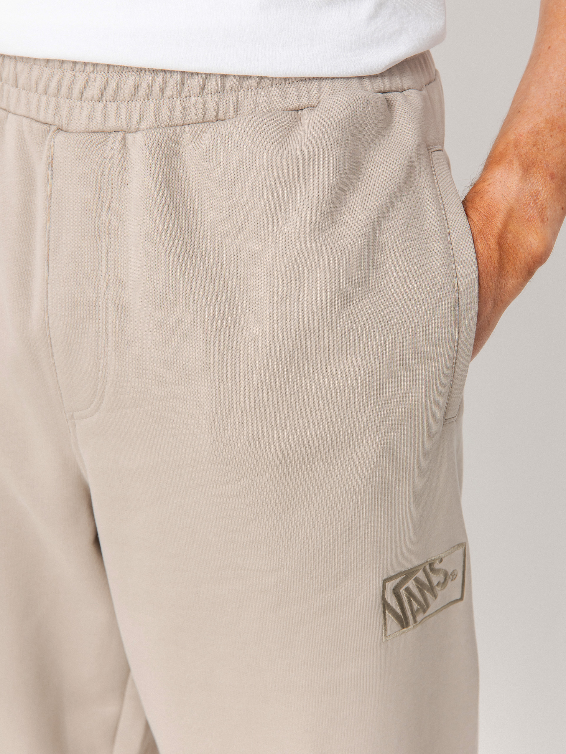 Kalhoty Vans Blocked Box Loose Sweatpant Ft (mushroom)