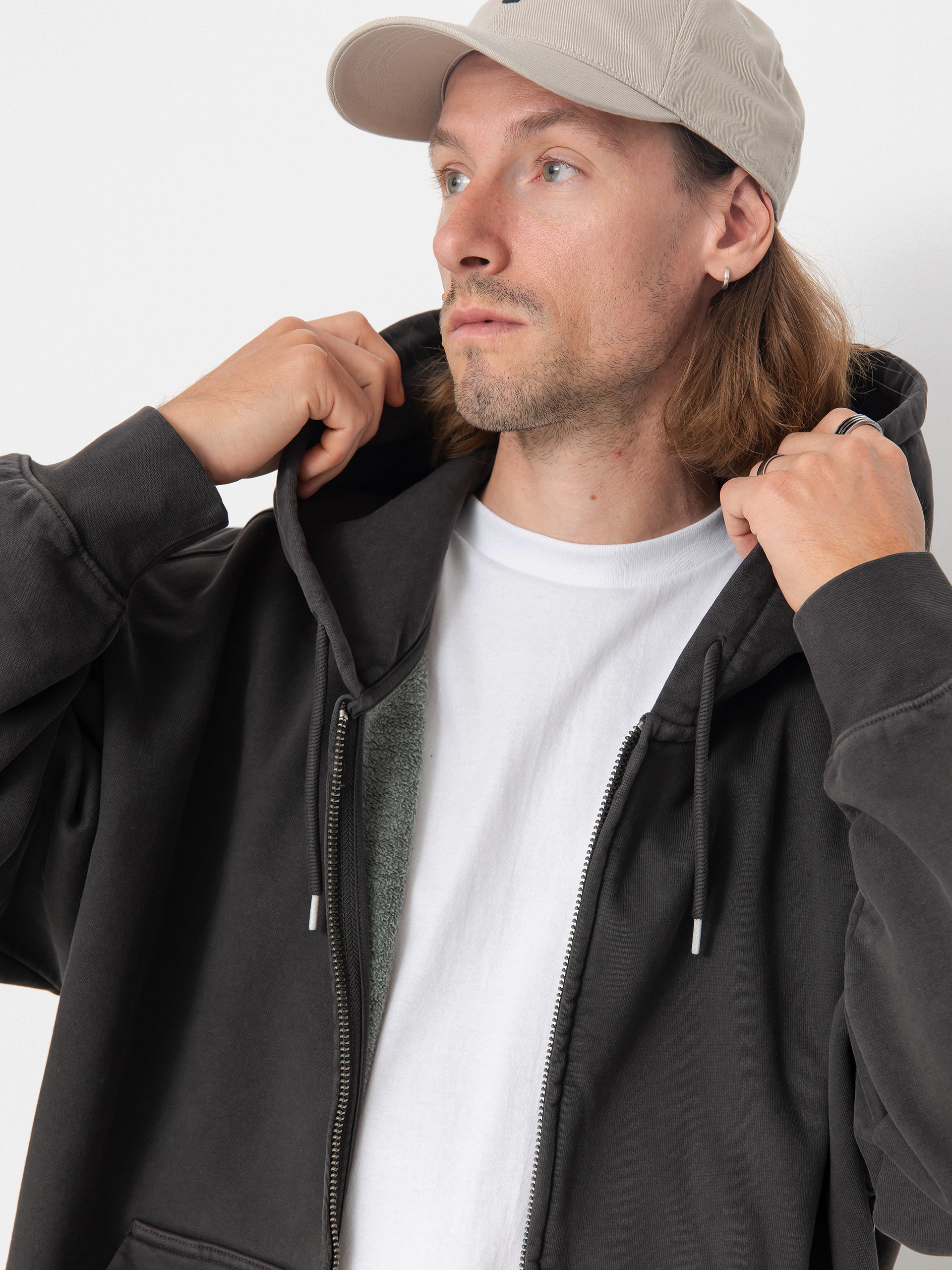 Mikina s kapucí Vans Lx ZHD (faded black)