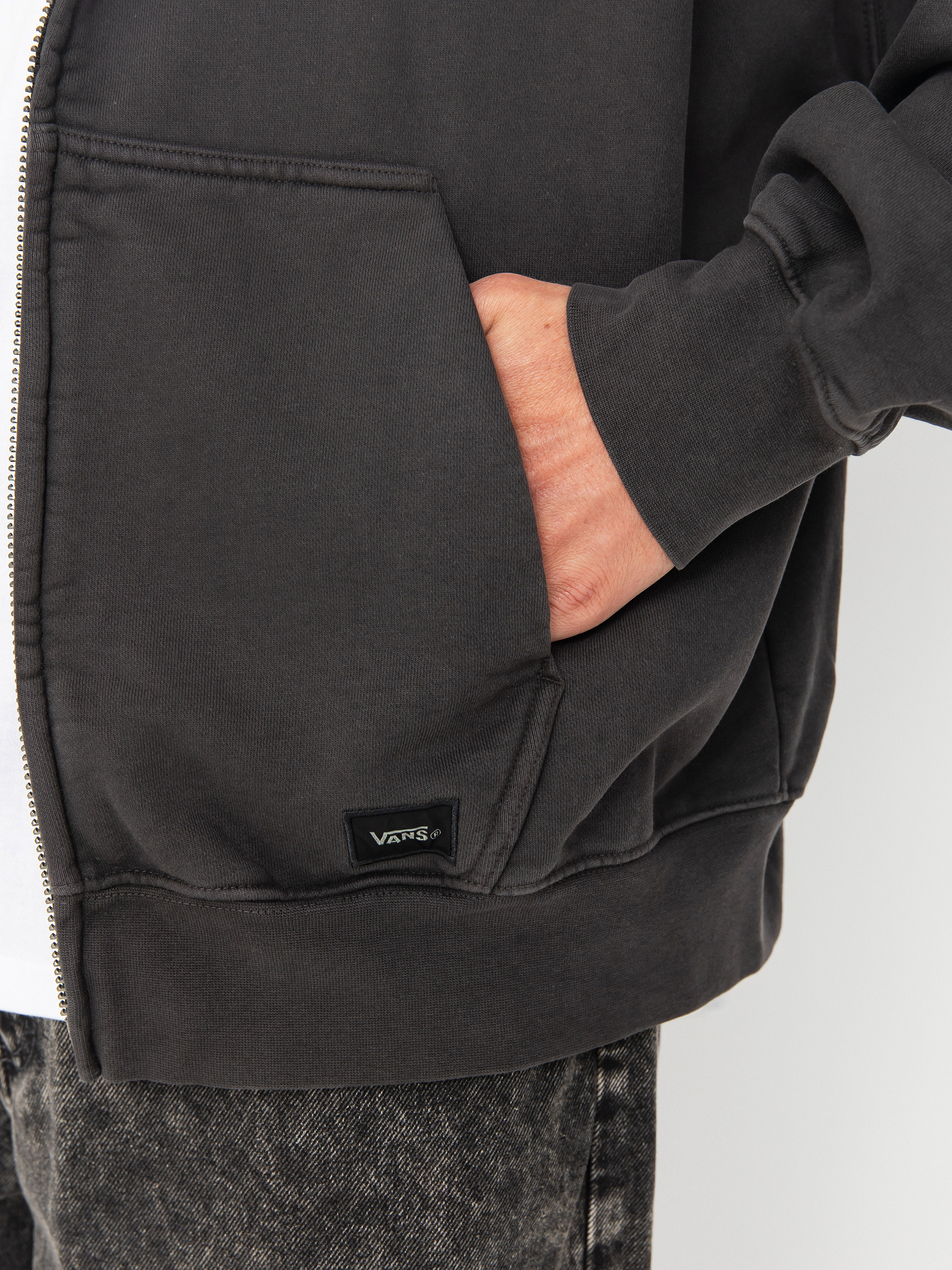 Mikina s kapucí Vans Lx ZHD (faded black)