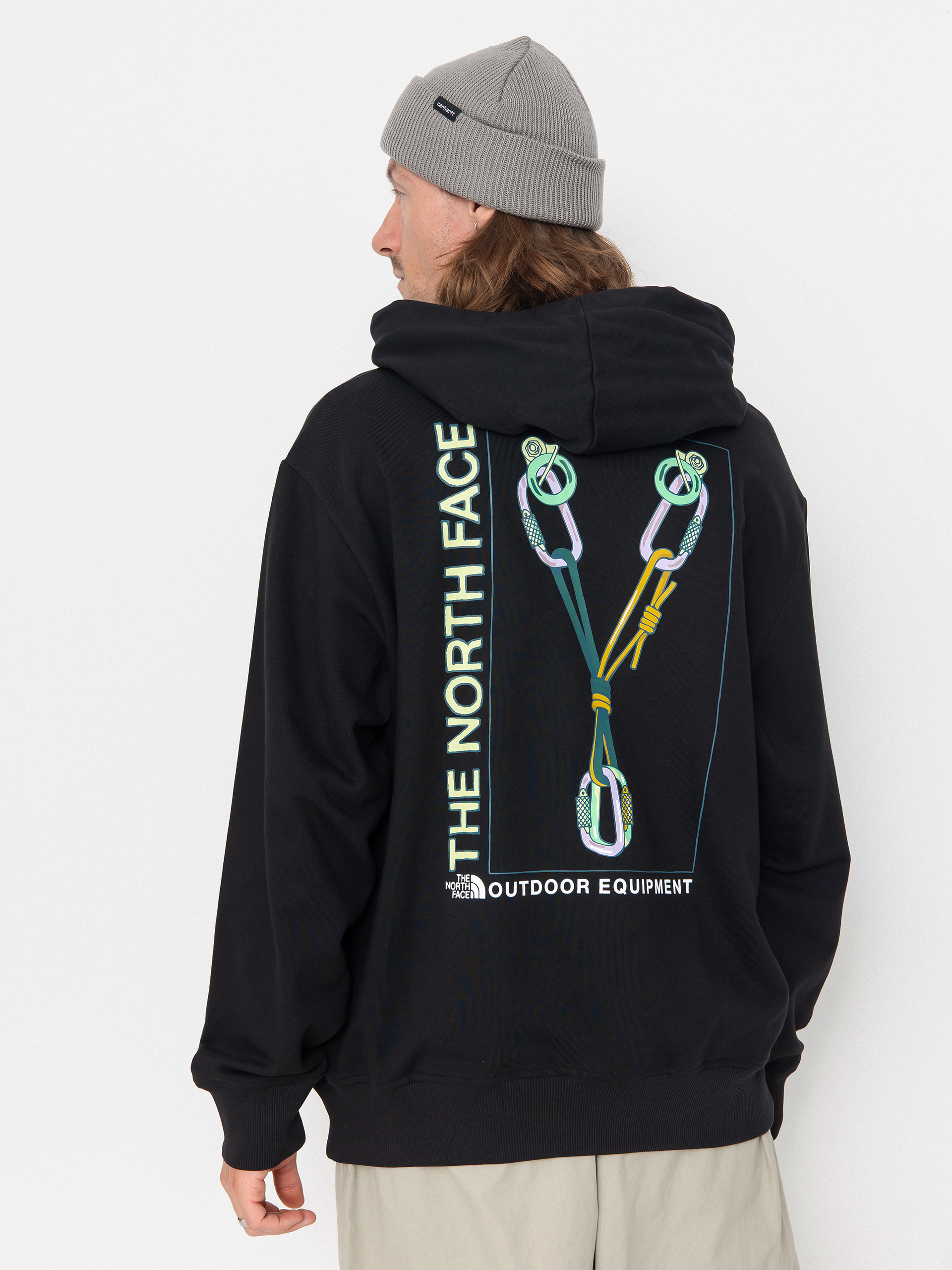Mikina s kapucí The North Face Explore Gear Relaxed HD (tnf black)