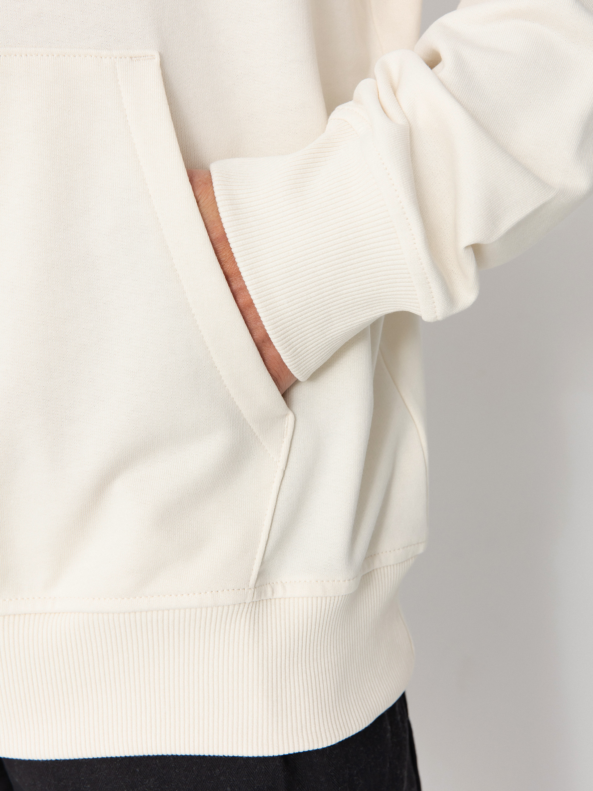 Mikina s kapucí The North Face Explore Gear Relaxed HD (white dune)