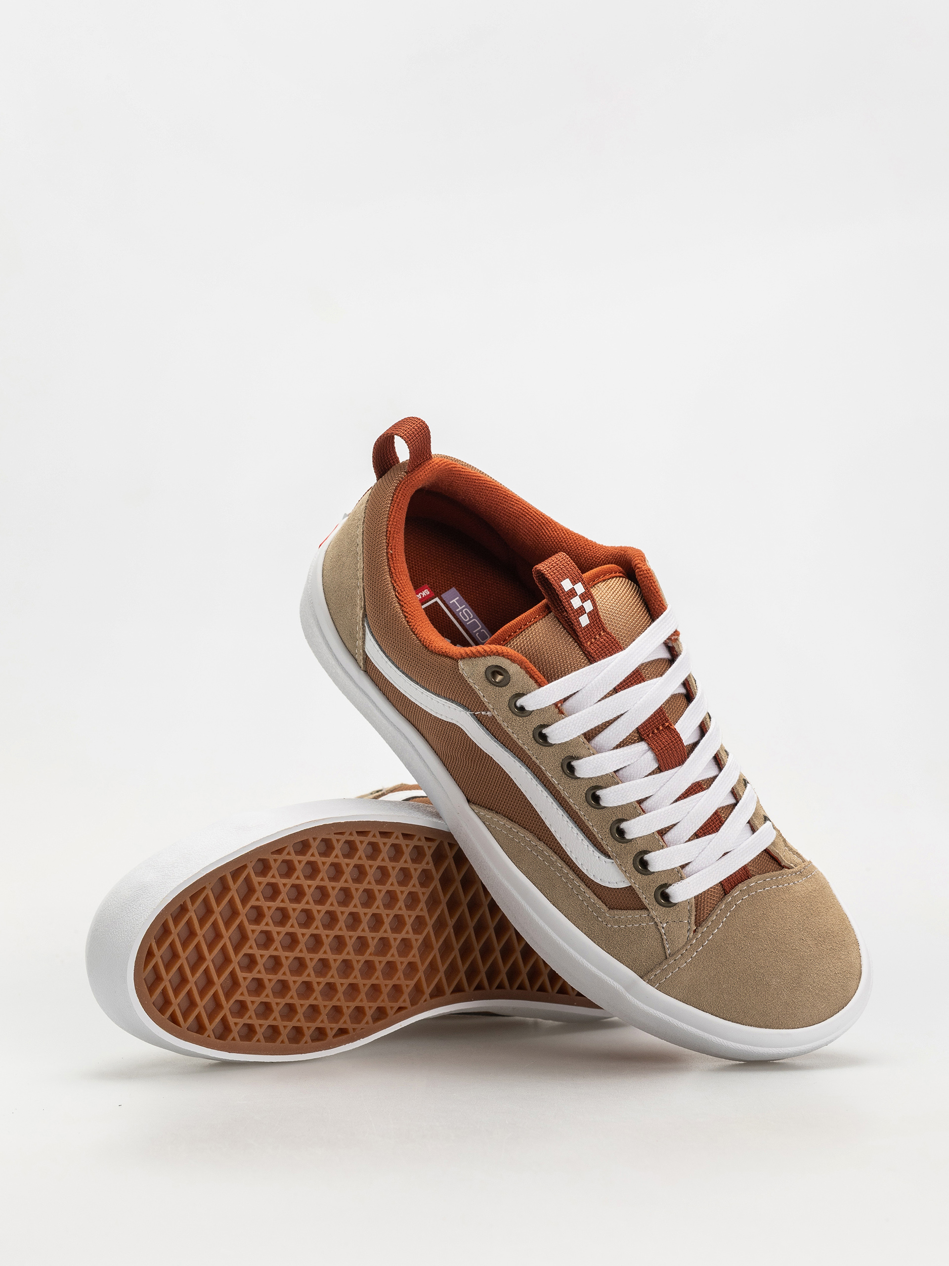 Boty Vans Skate Old Skool 36 + (khaki/burnt orange)