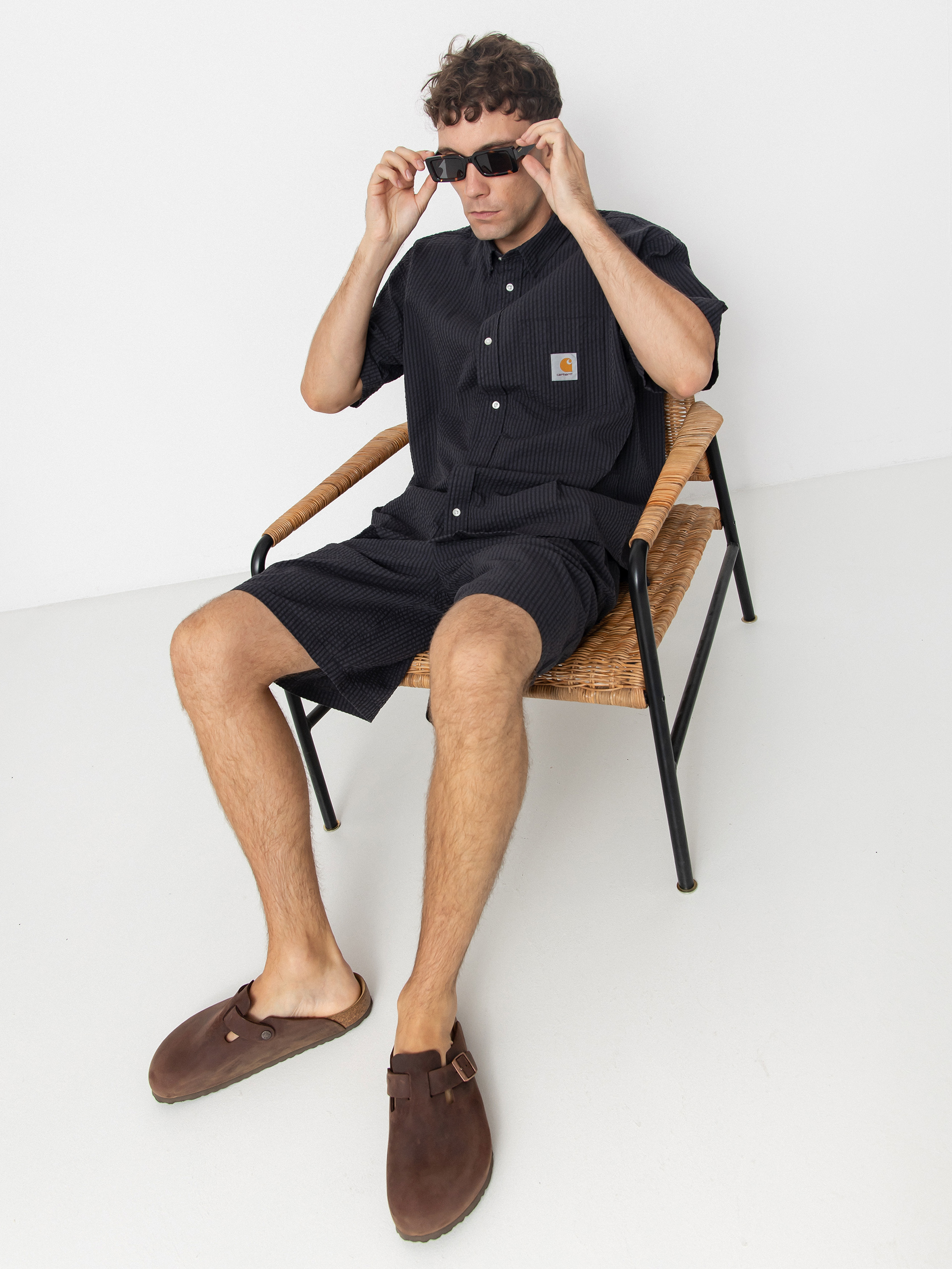 Košile Carhartt WIP Toland (toland stripe/black)