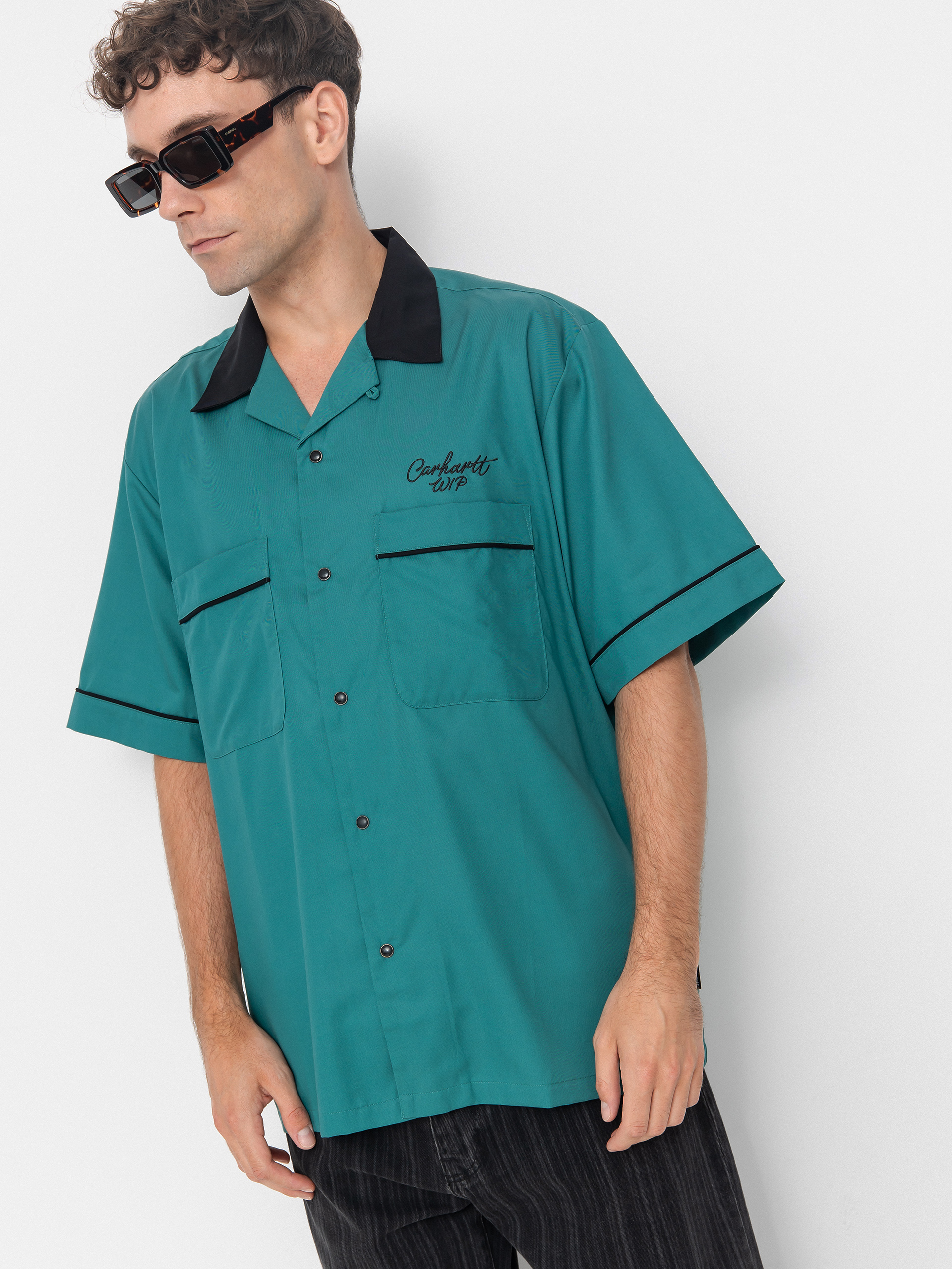 Košile Carhartt WIP Bowl (saguaro/black)