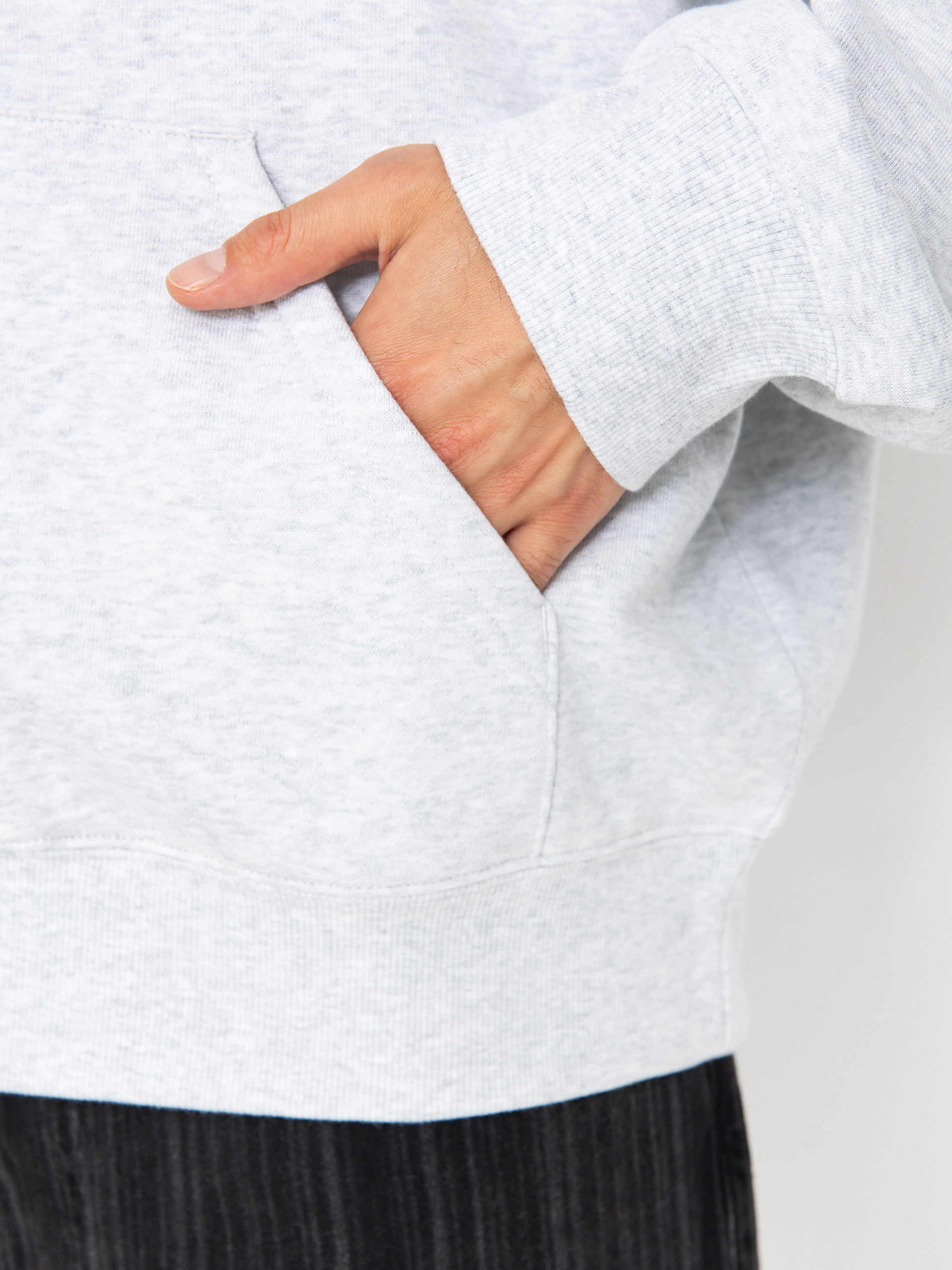 Mikina s kapucí Carhartt WIP Heart II Hartt ZHD (ash heather)