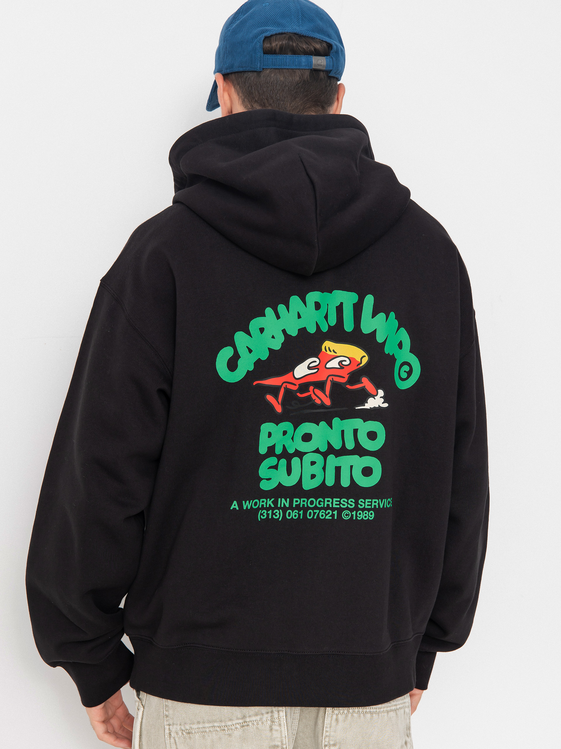 Mikina s kapucí Carhartt WIP Pronto ZHD (black)