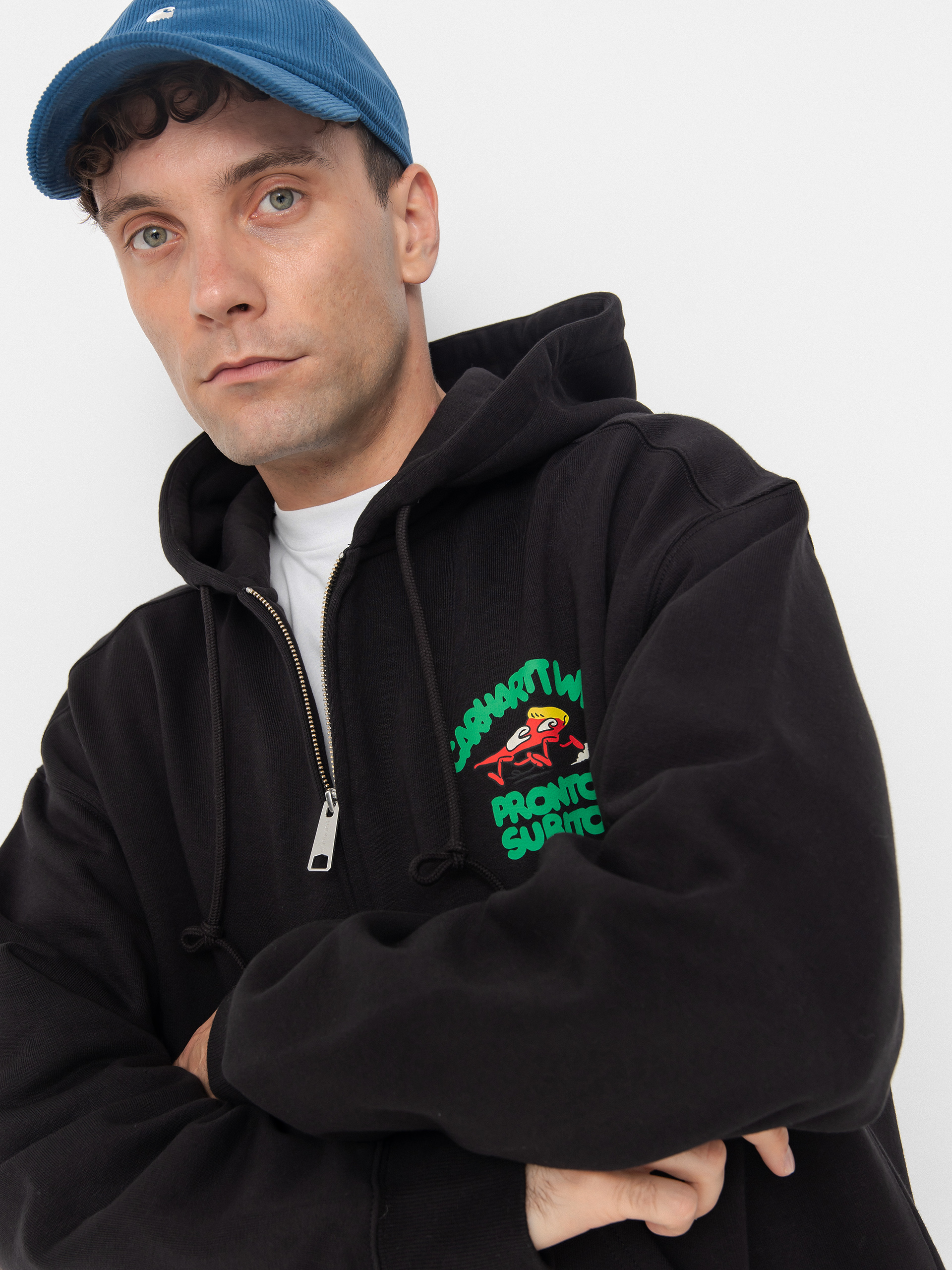 Mikina s kapucí Carhartt WIP Pronto ZHD (black)