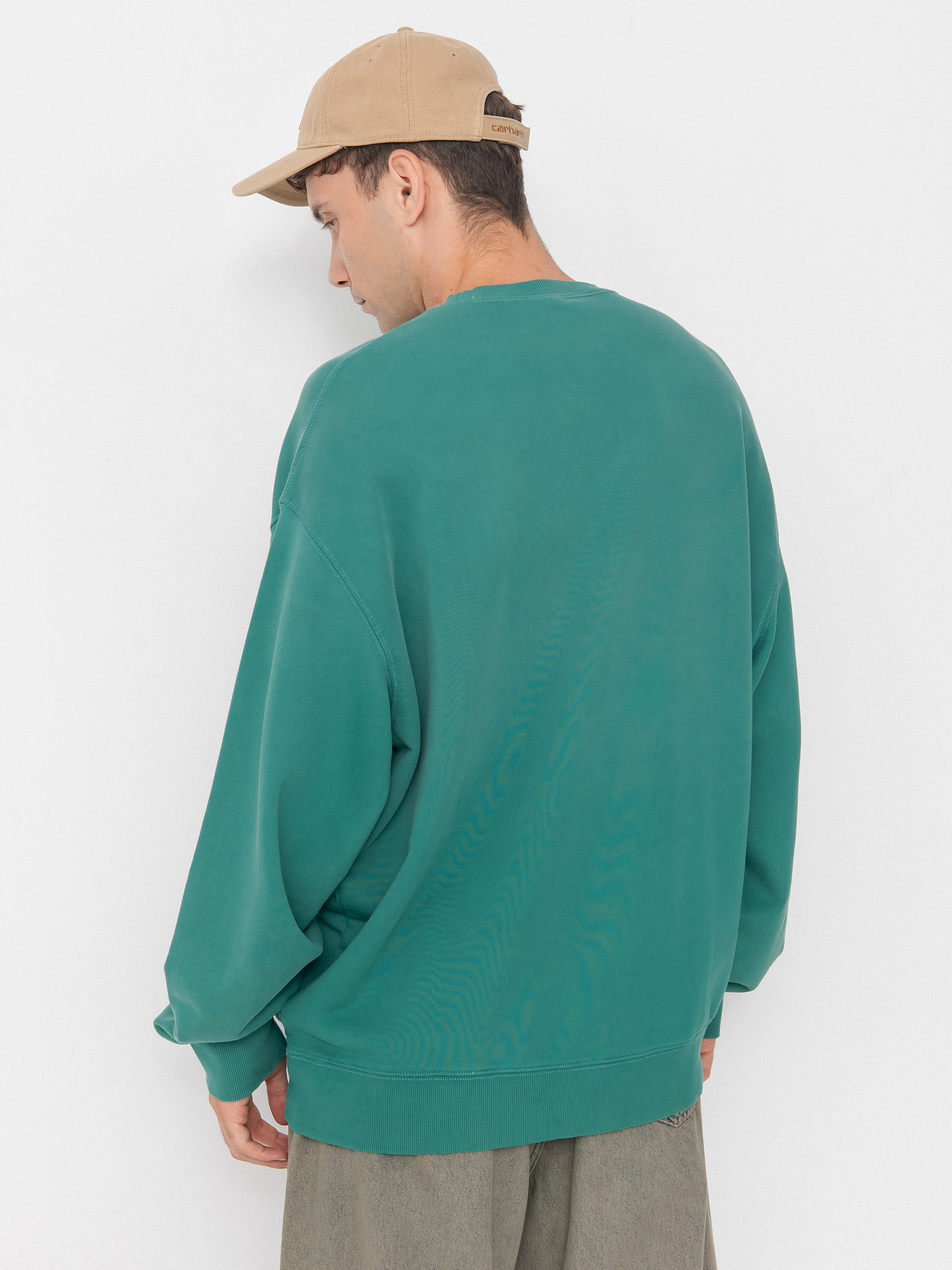 Mikina Carhartt WIP Hudson (saguaro/chalk wash)