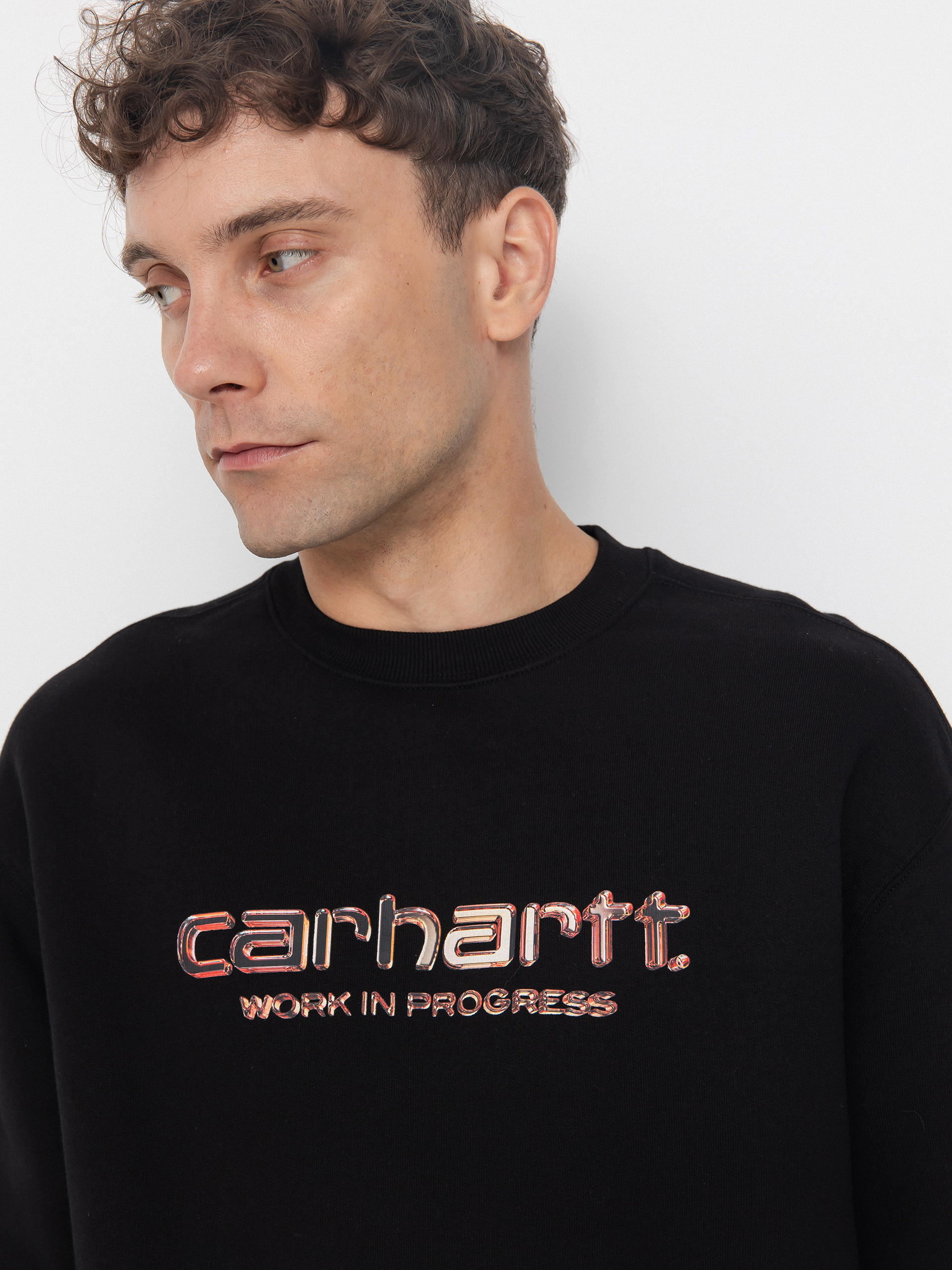 Mikina Carhartt WIP Solar Chrome (black)