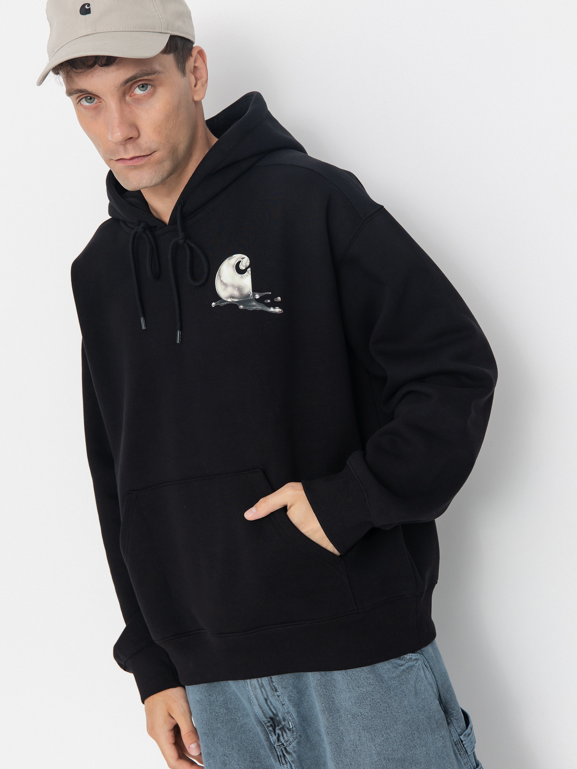 Mikina s kapucí Carhartt WIP Jake Garcia HD (black)