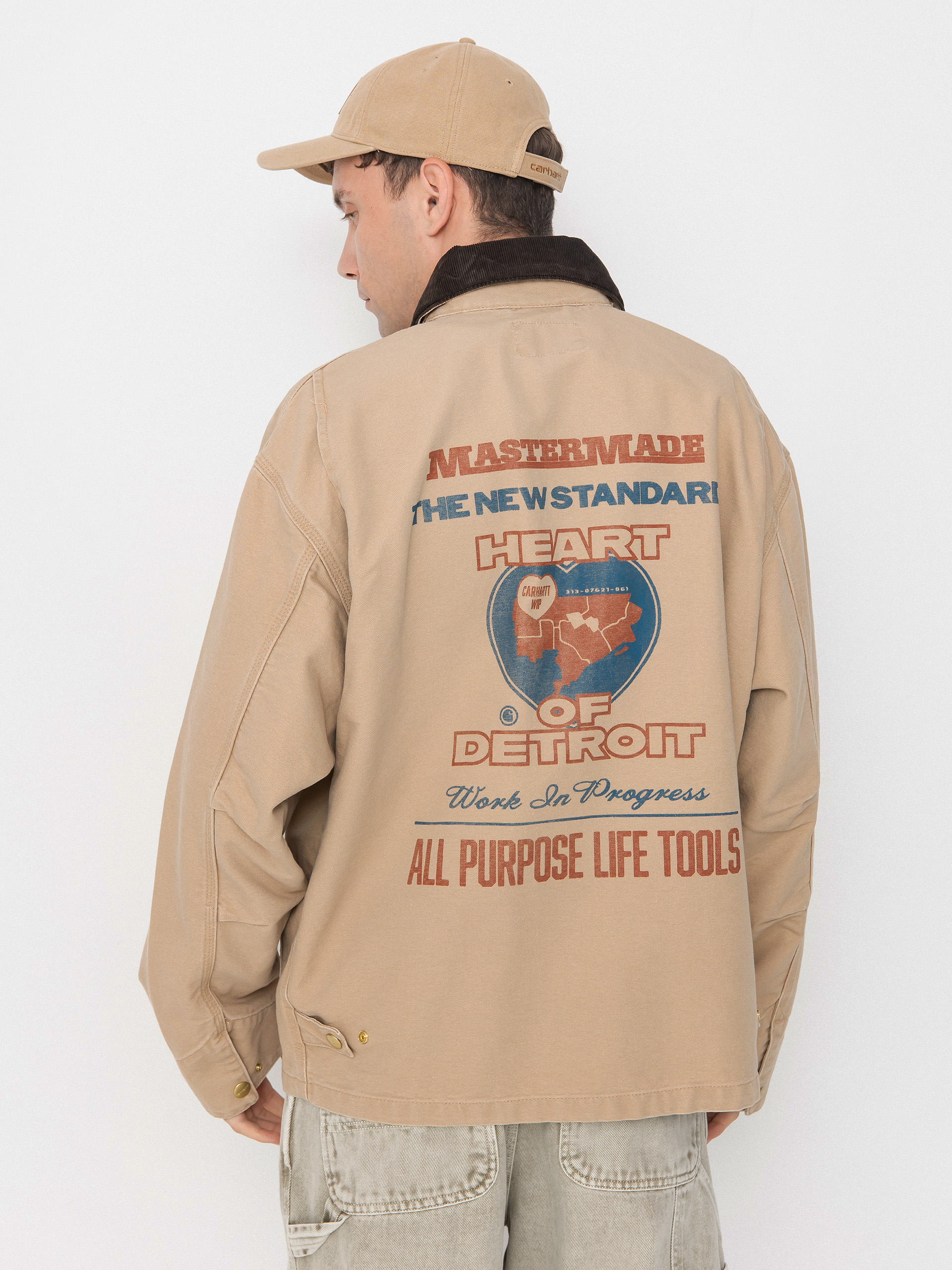 Bunda Carhartt WIP OG Arcan Graphic (dusty h brown/tobacco/heavy stone wash)