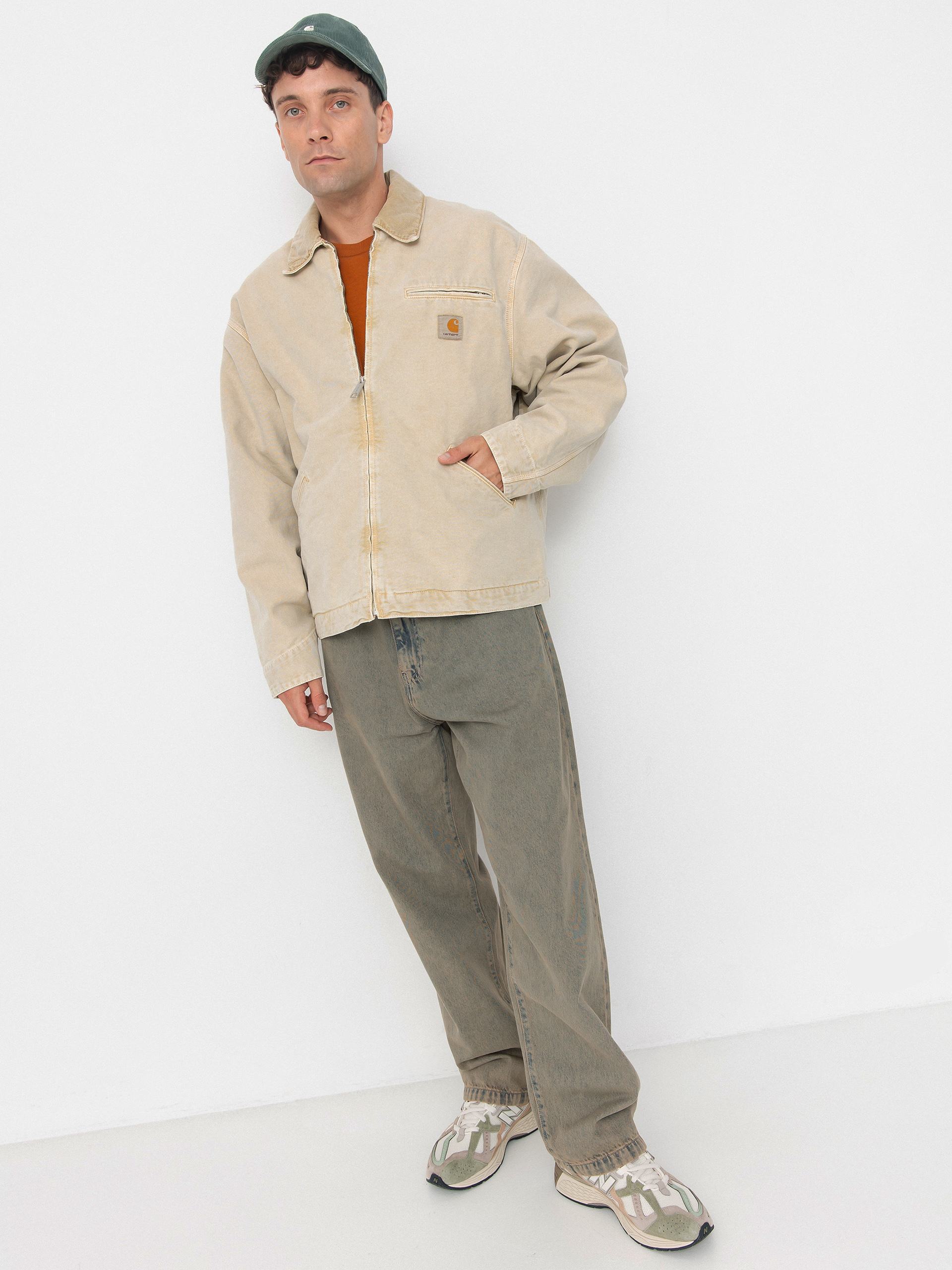 Bunda Carhartt WIP OG Detroit (dusty h brown/dusty h brown/chalk wash)