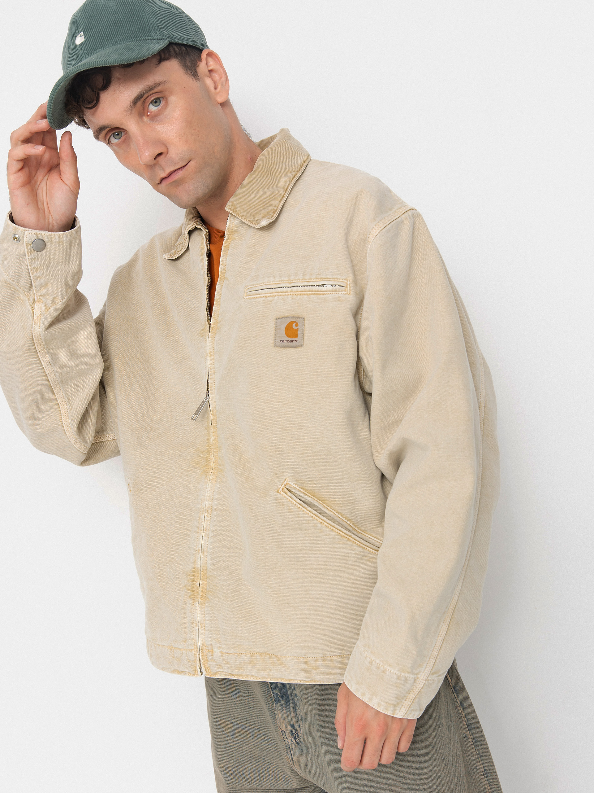 Bunda Carhartt WIP OG Detroit (dusty h brown/dusty h brown/chalk wash)