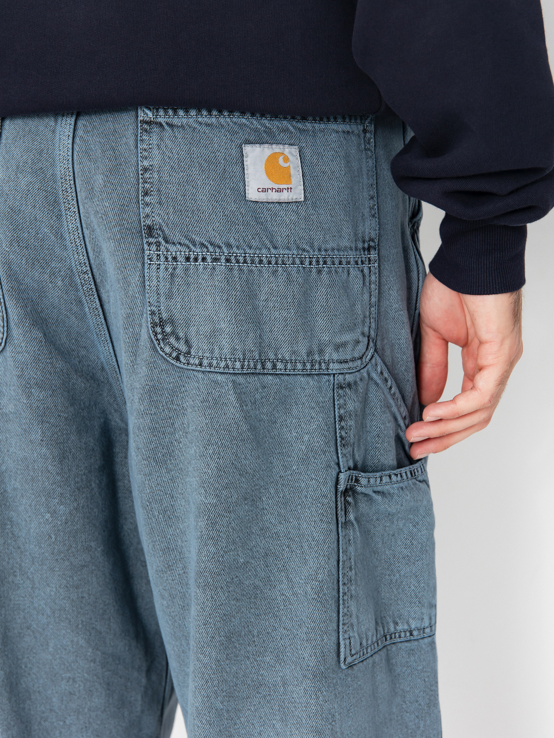 Kalhoty Carhartt WIP OG Single Knee (black/blue fog/garment dyed)