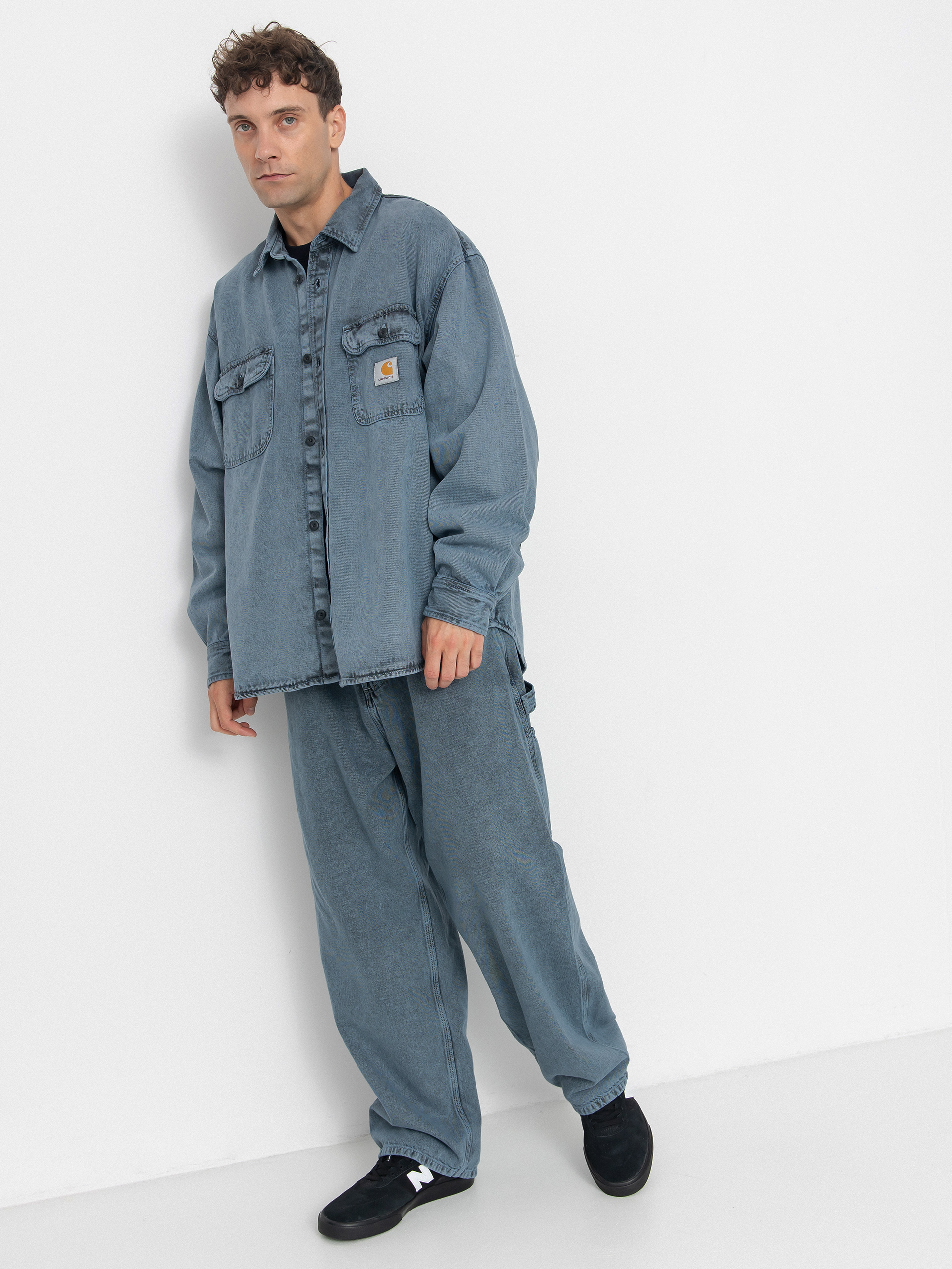 Bunda Carhartt WIP Tigan (black/blue fog/garment dyed)