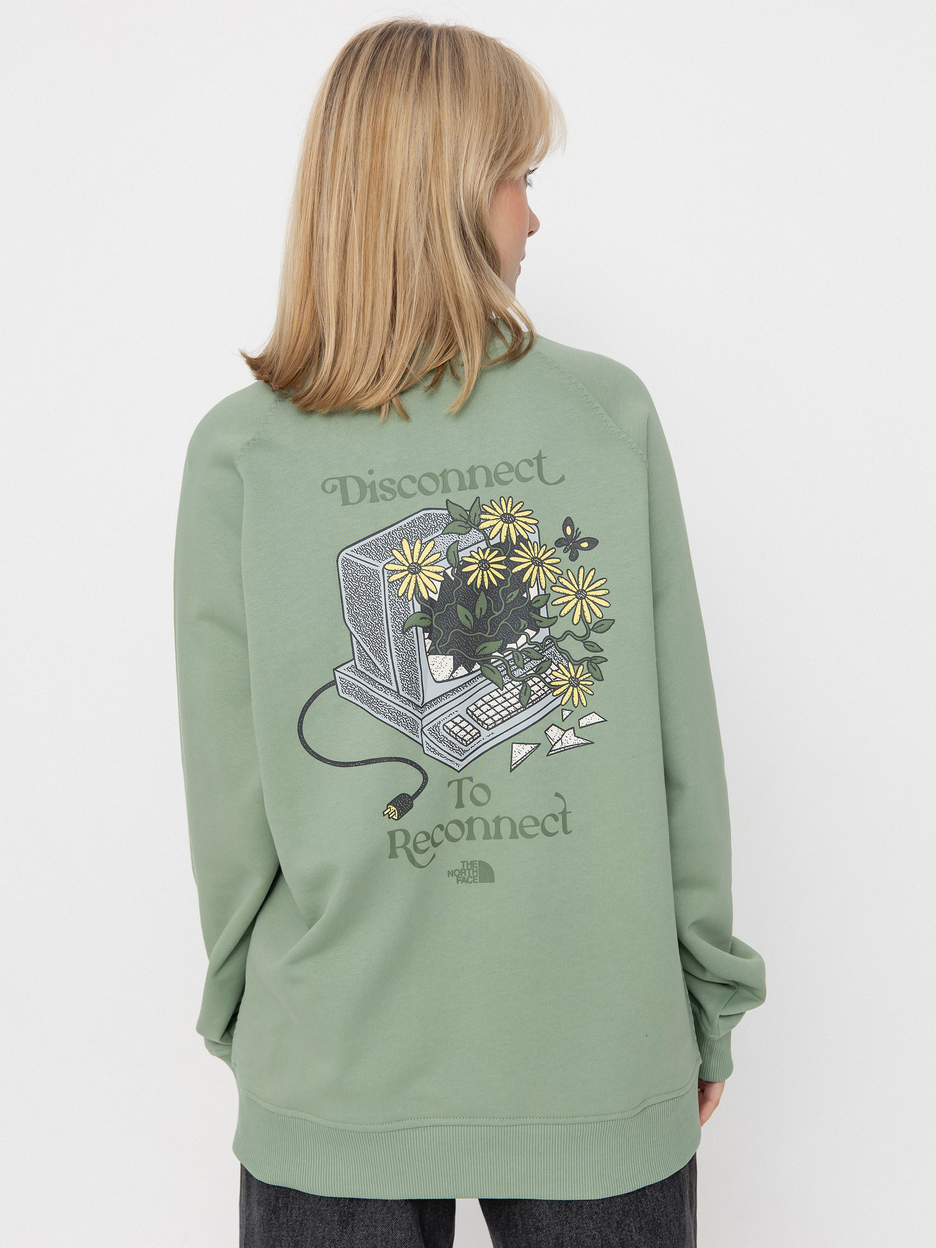 Mikina The North Face Connect Relaxed (slate moss)