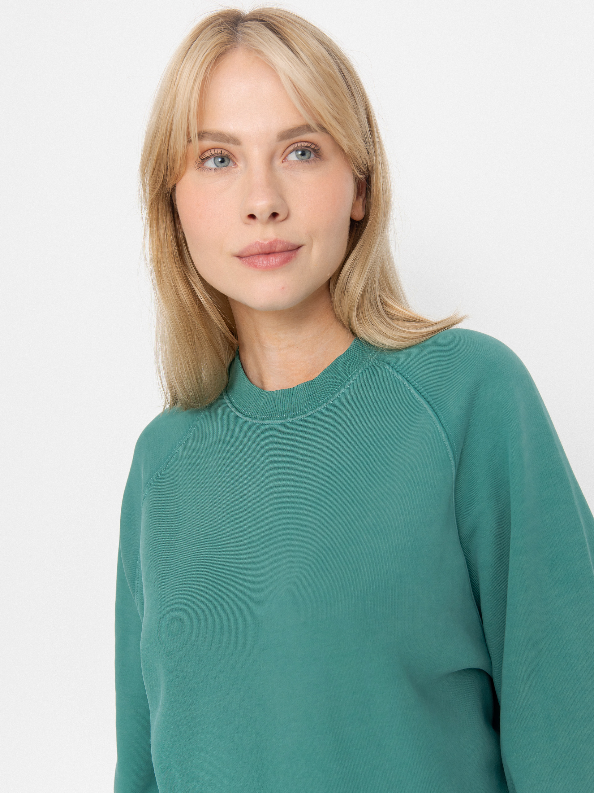 Mikina Carhartt WIP Hudson Wmn (saguaro/chalk wash)