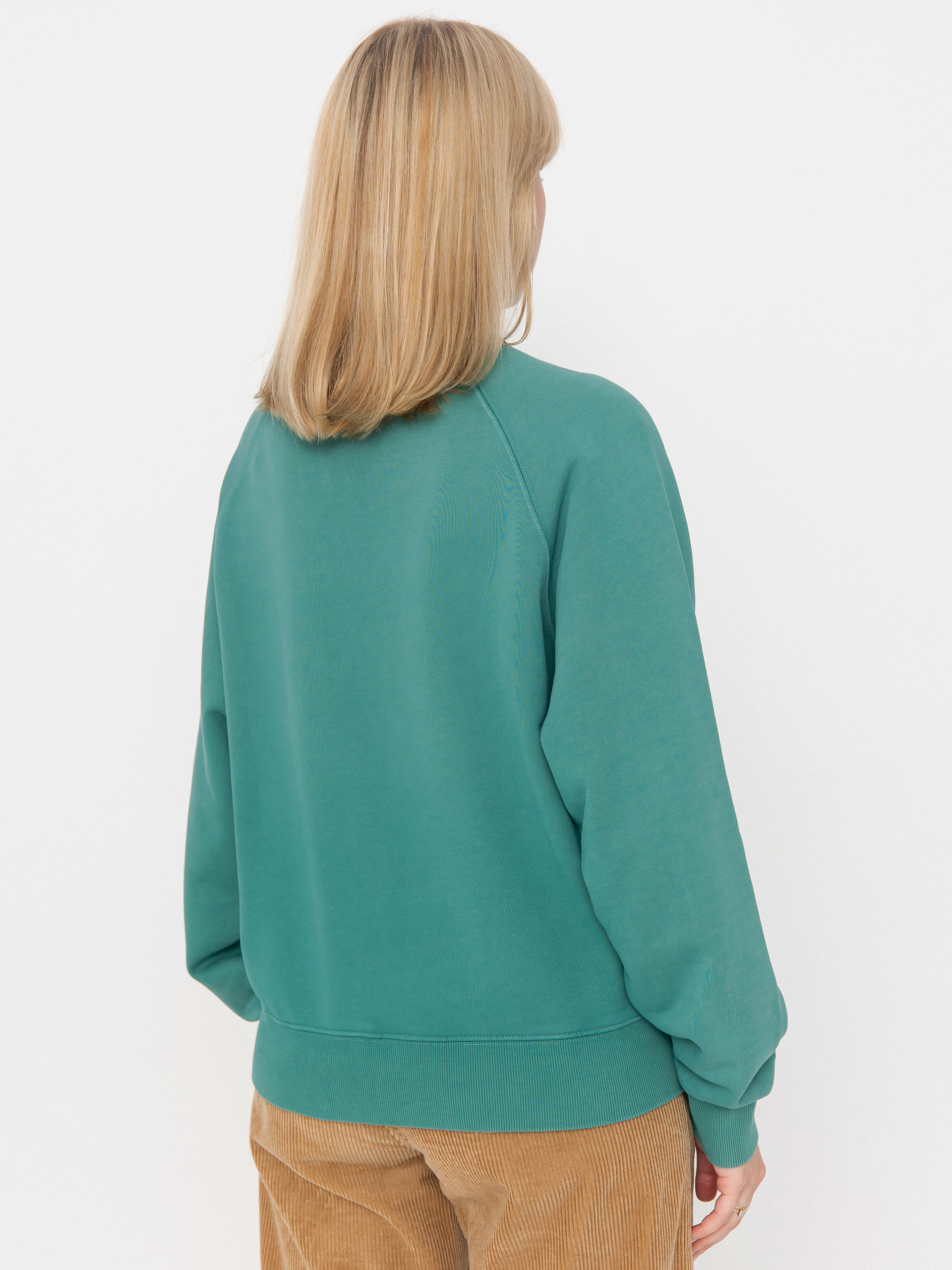 Mikina Carhartt WIP Hudson Wmn (saguaro/chalk wash)