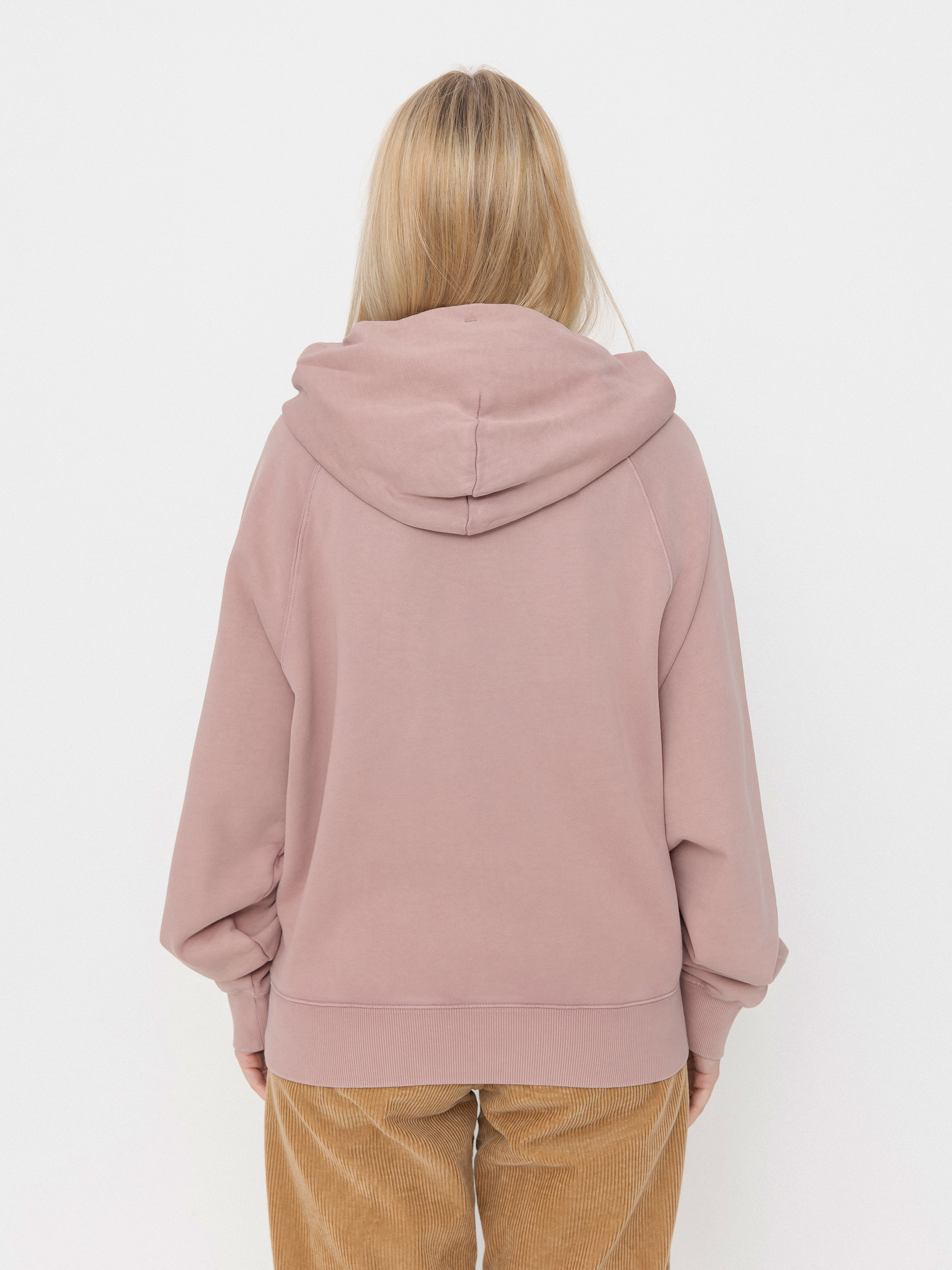 Mikina s kapucí Carhartt WIP Hudson HD Wmn (daphne/chalk wash)