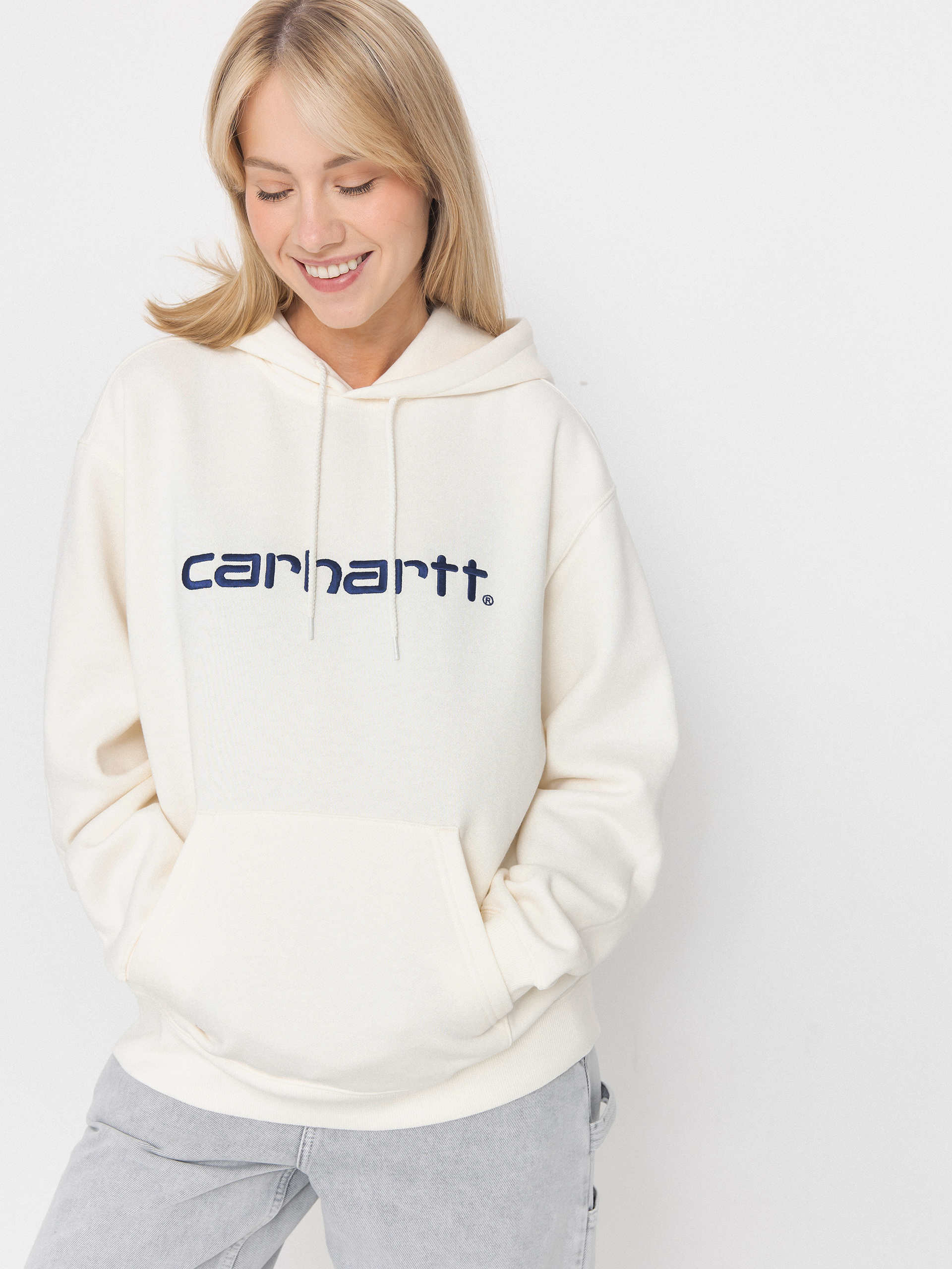 Mikina s kapucí Carhartt WIP Carhartt HD Wmn (wax/wolfsbane)