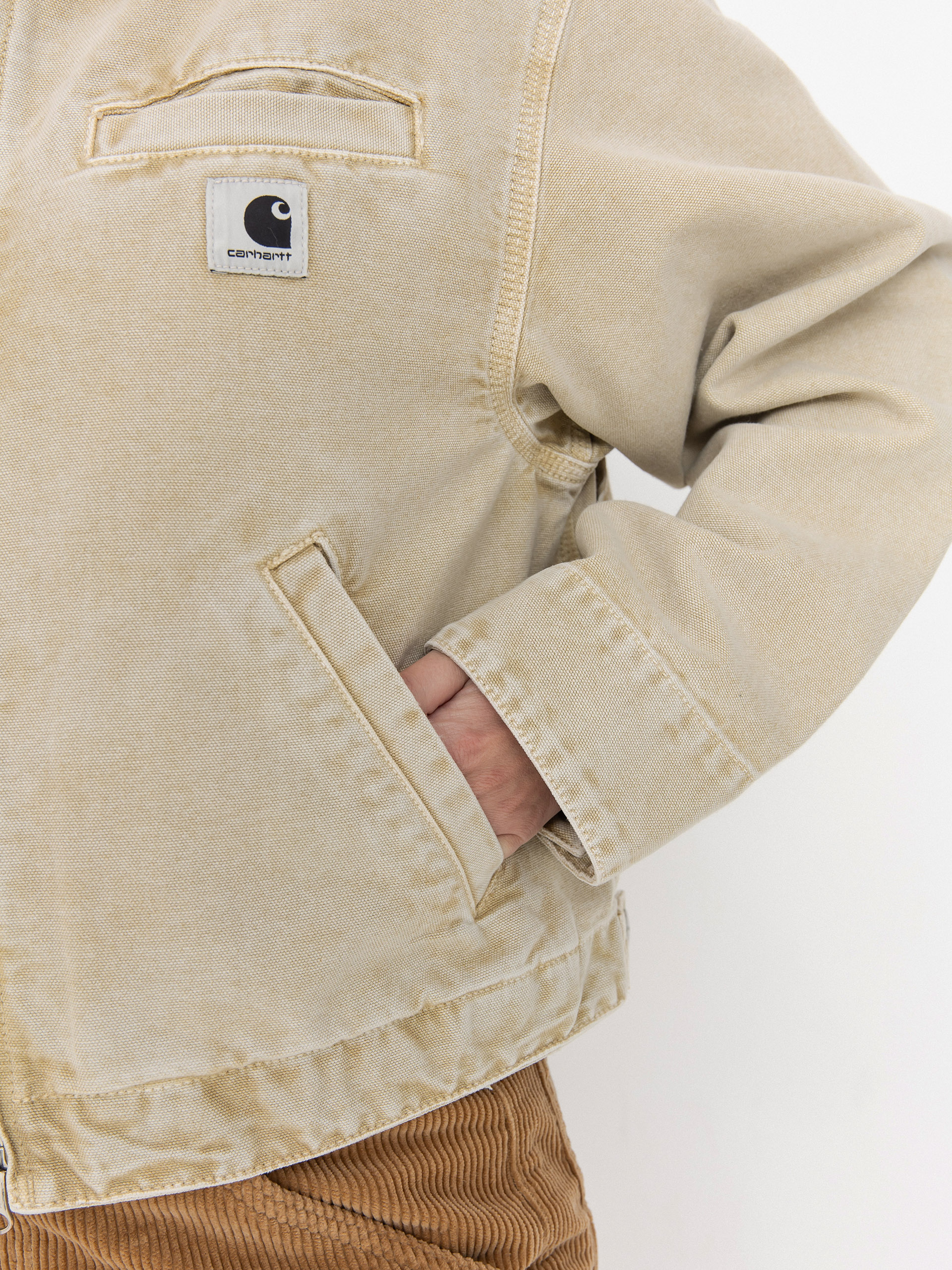 Bunda Carhartt WIP Emery Wmn (dusty h brown/dusty h brown/chalk wash)