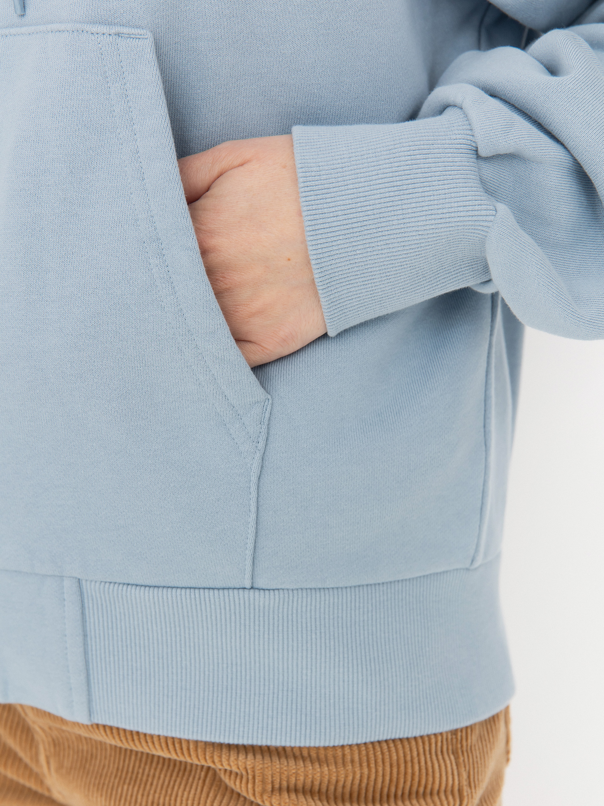 Mikina s kapucí Carhartt WIP Heart II Hartt ZHD Wmn (blue fog)