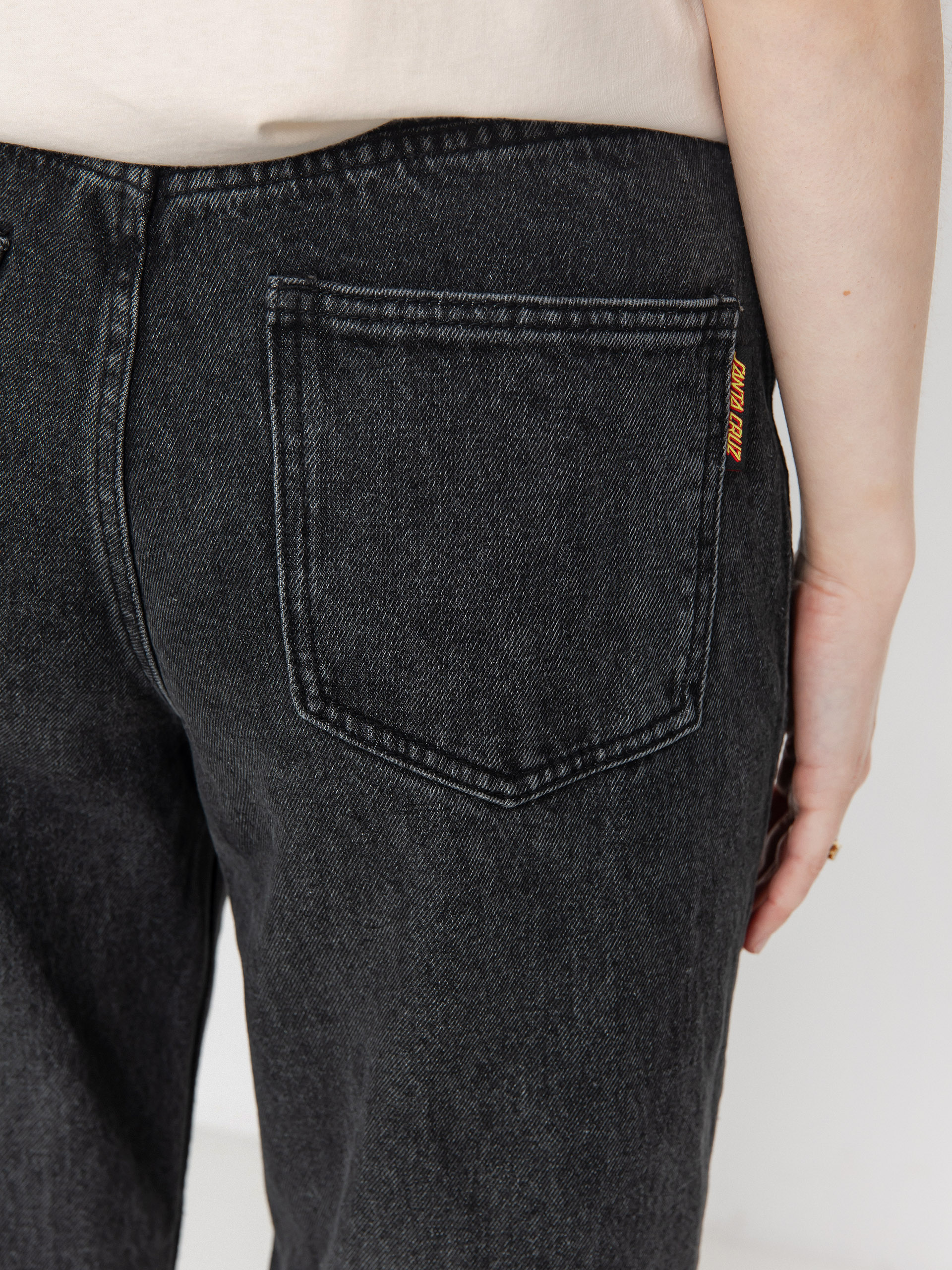 Kalhoty Santa Cruz Classic Baggy Jeans Wmn (black wash)