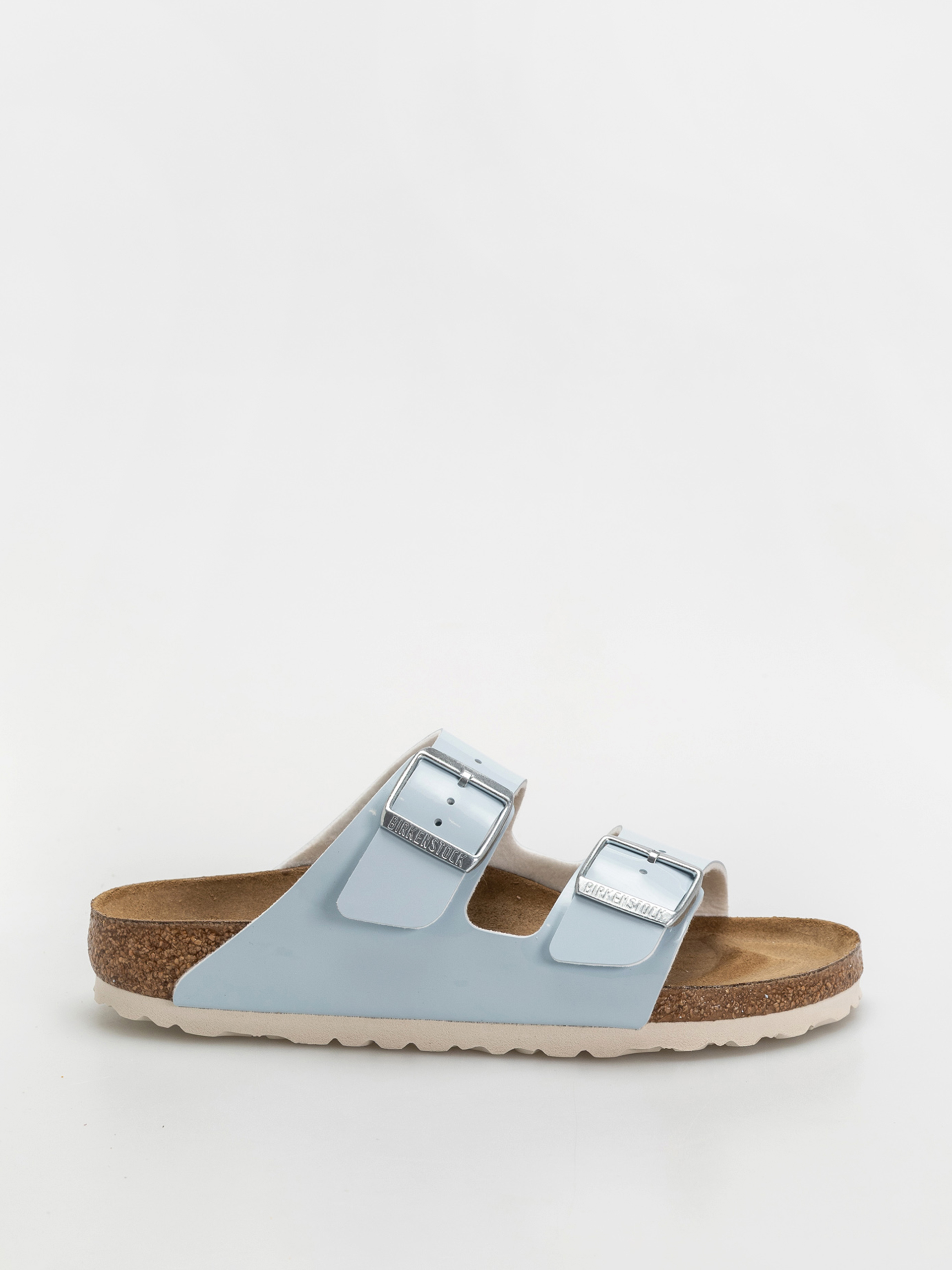 Plážovky Birkenstock Arizona Briko Flor Narrow Wmn (patent baby blue)