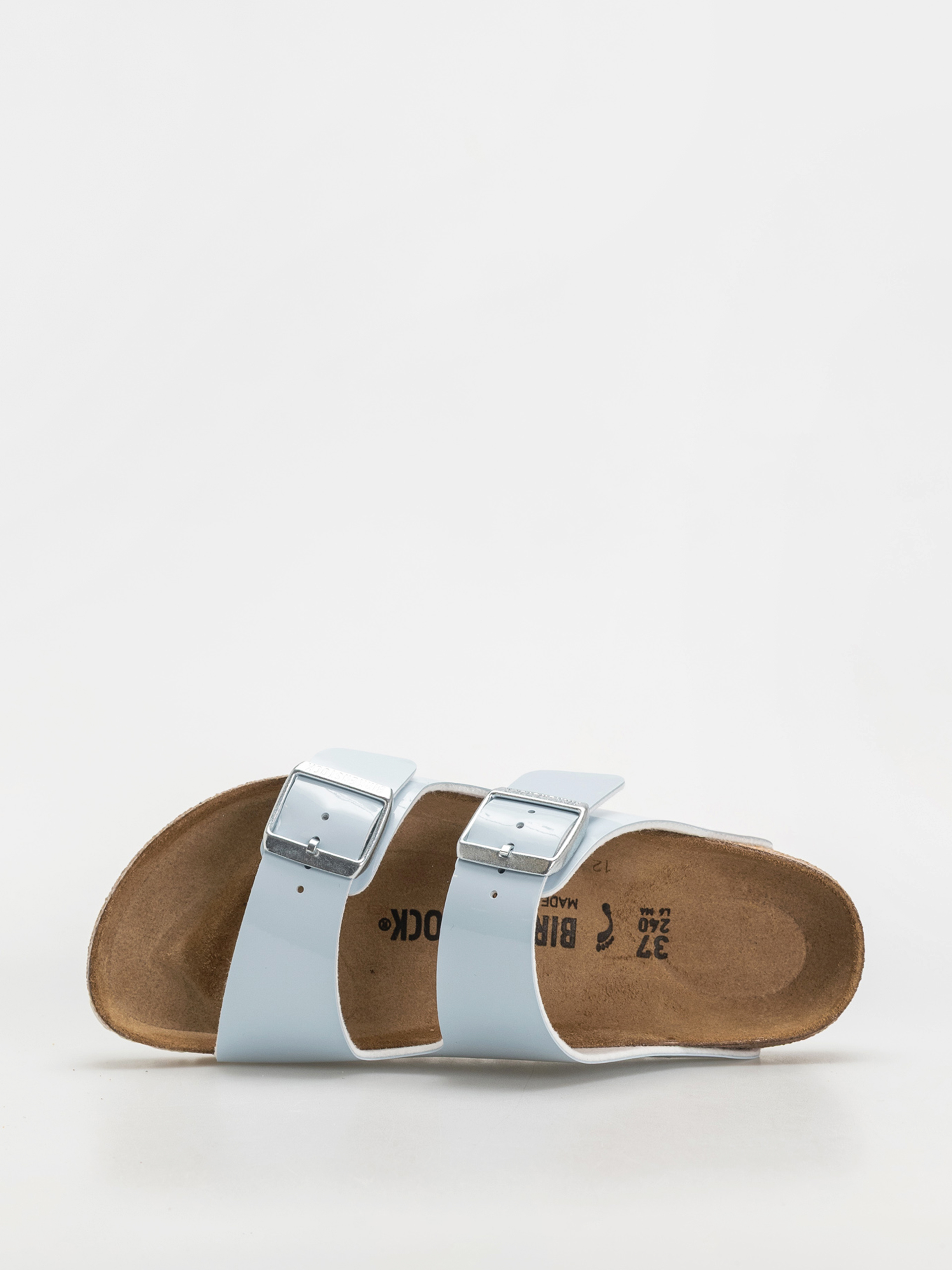 Plážovky Birkenstock Arizona Briko Flor Narrow Wmn (patent baby blue)