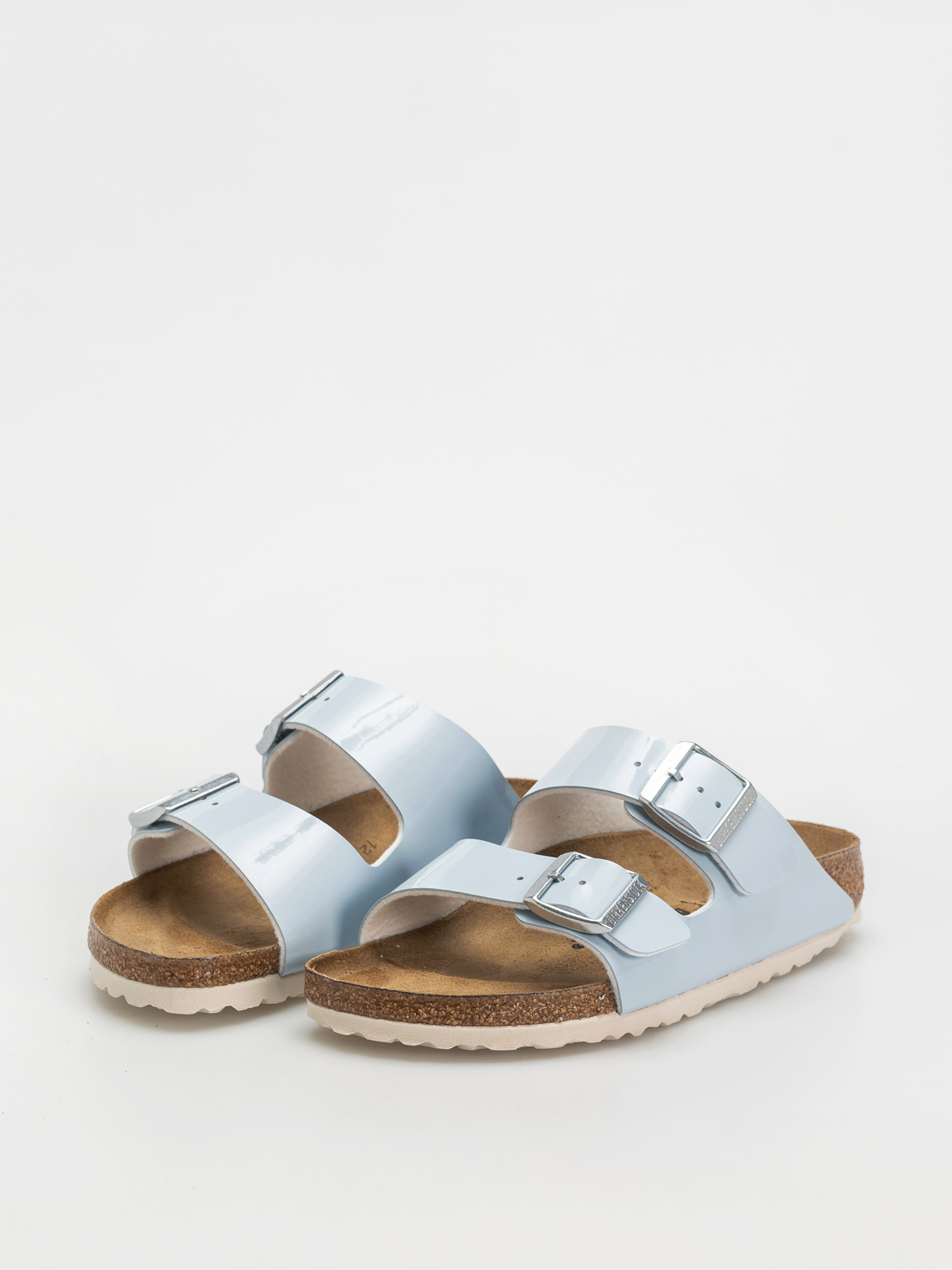 Plážovky Birkenstock Arizona Briko Flor Narrow Wmn (patent baby blue)