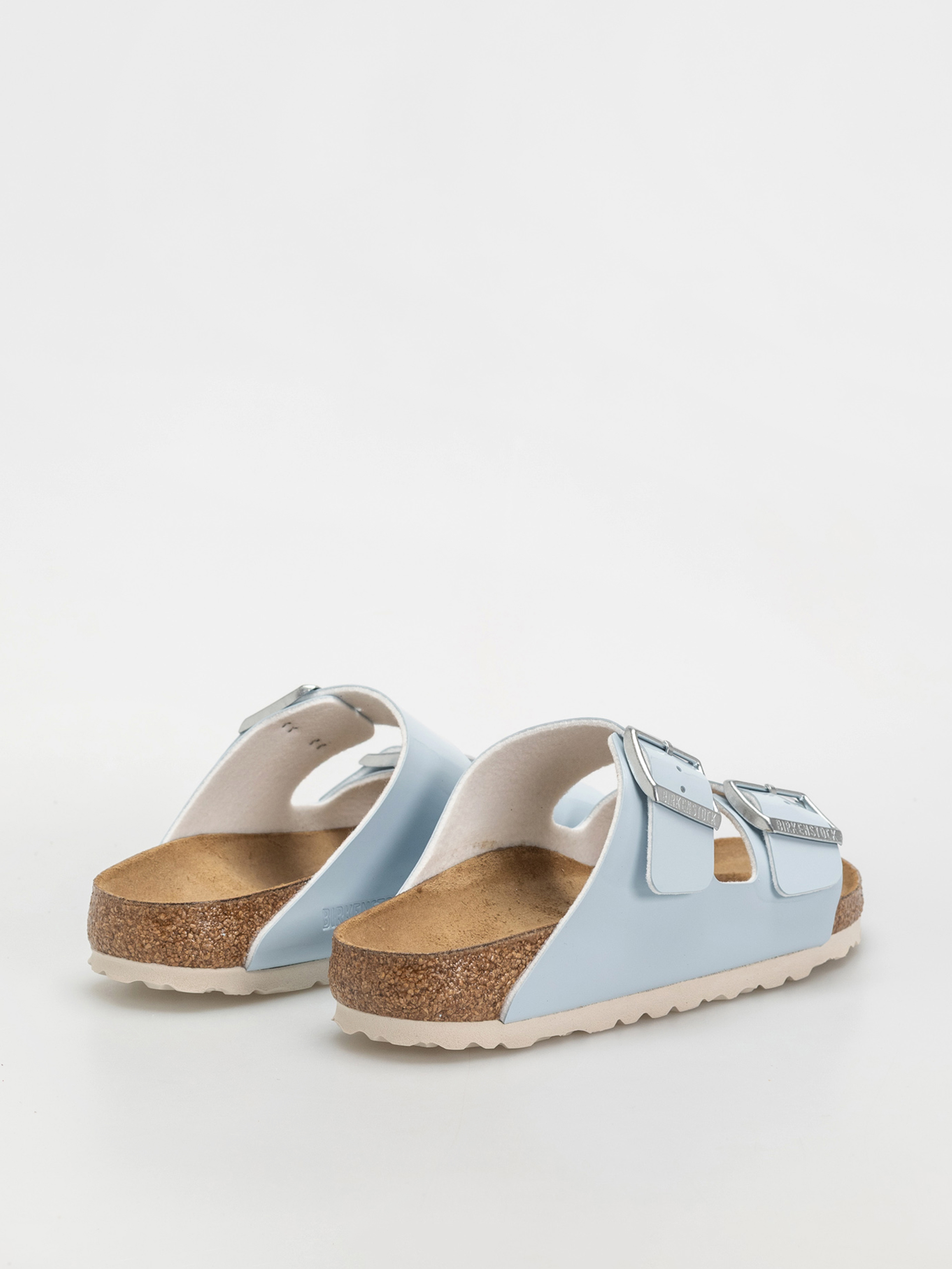 Plážovky Birkenstock Arizona Briko Flor Narrow Wmn (patent baby blue)