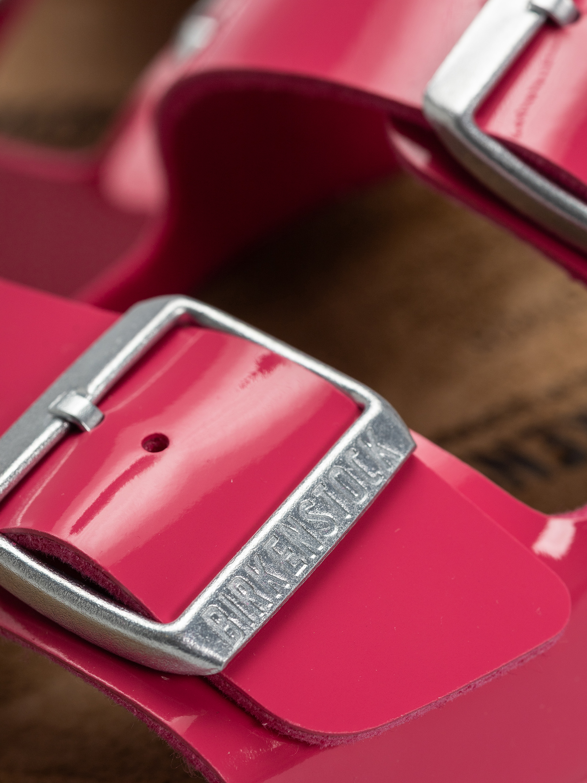 Plážovky Birkenstock Arizona Briko Flor Narrow Wmn (patent fuchsia tulip)