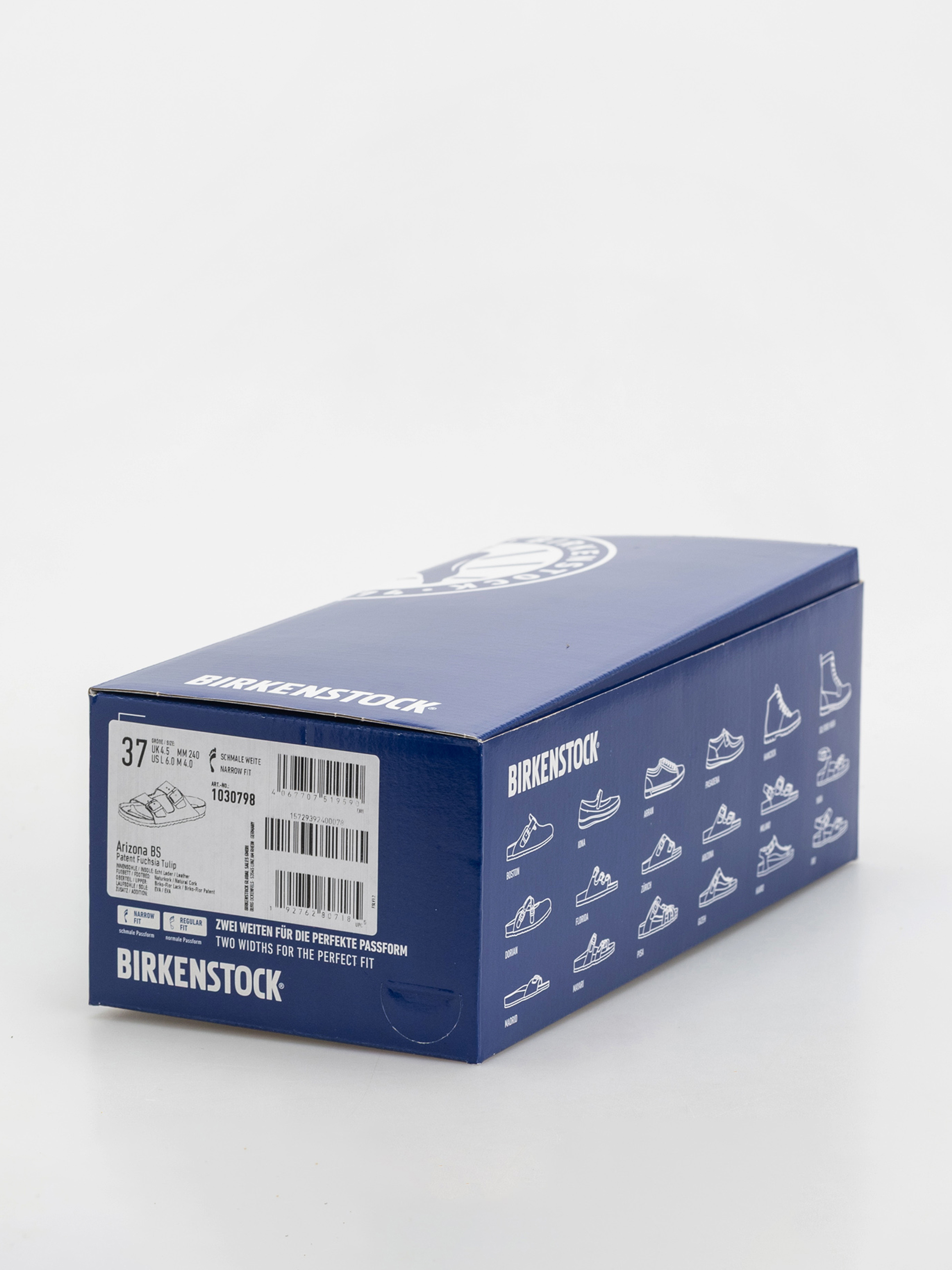 Plážovky Birkenstock Arizona Briko Flor Narrow Wmn (patent fuchsia tulip)