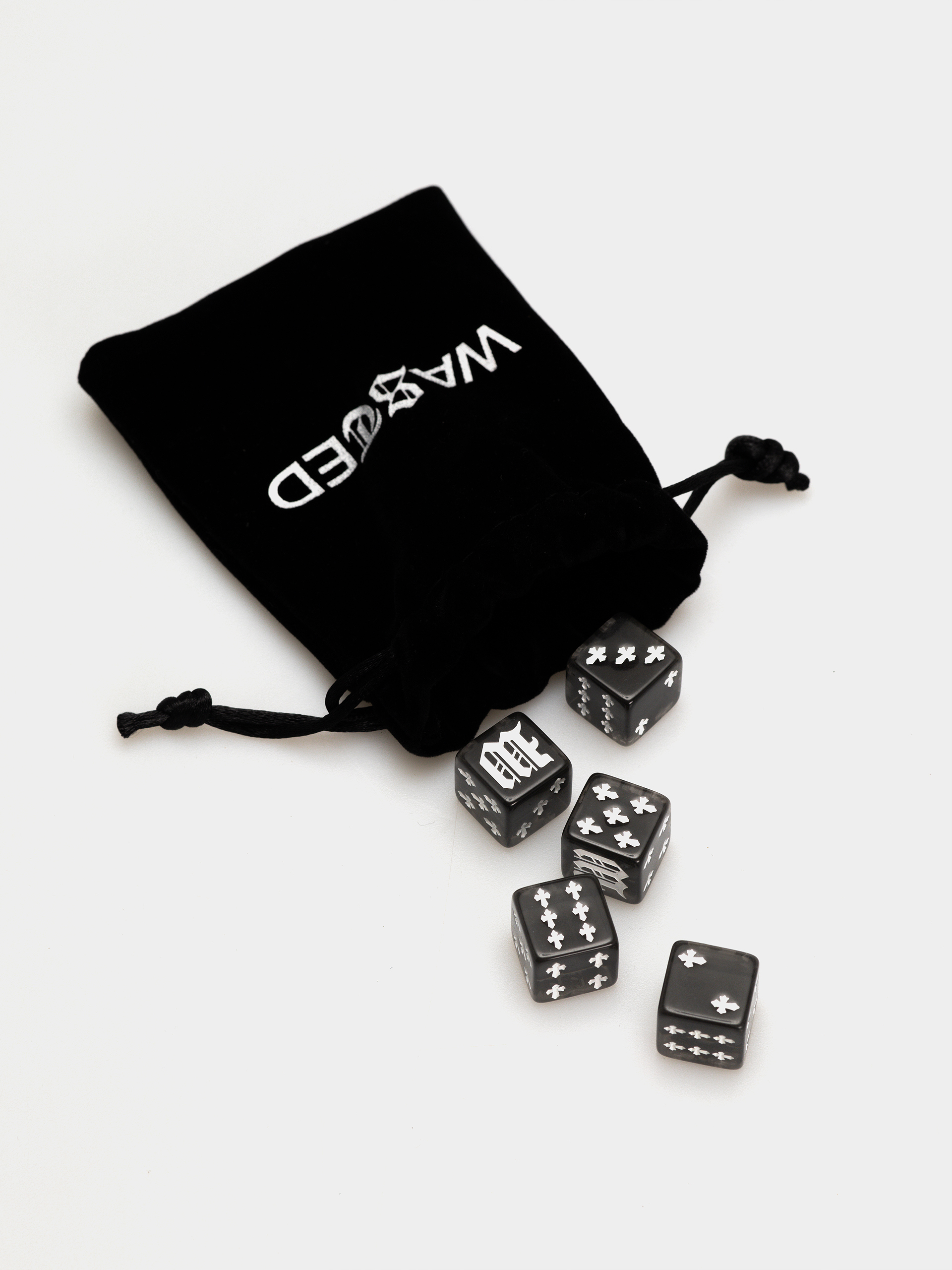 Akcesoria Wasted Paris Kości do gry Cross Dices Set (black)