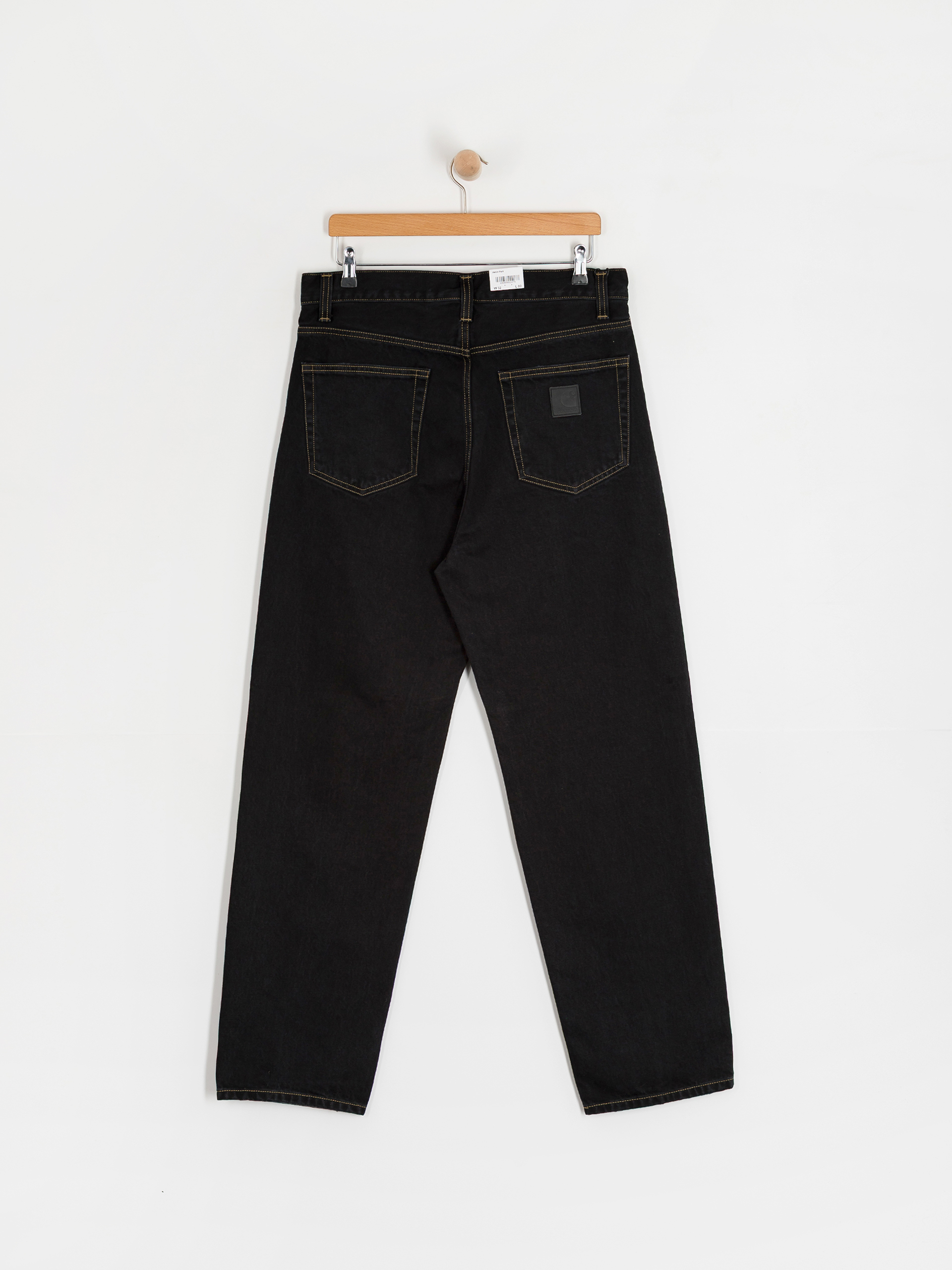 Kalhoty Carhartt WIP Aaron (black/stone washed)