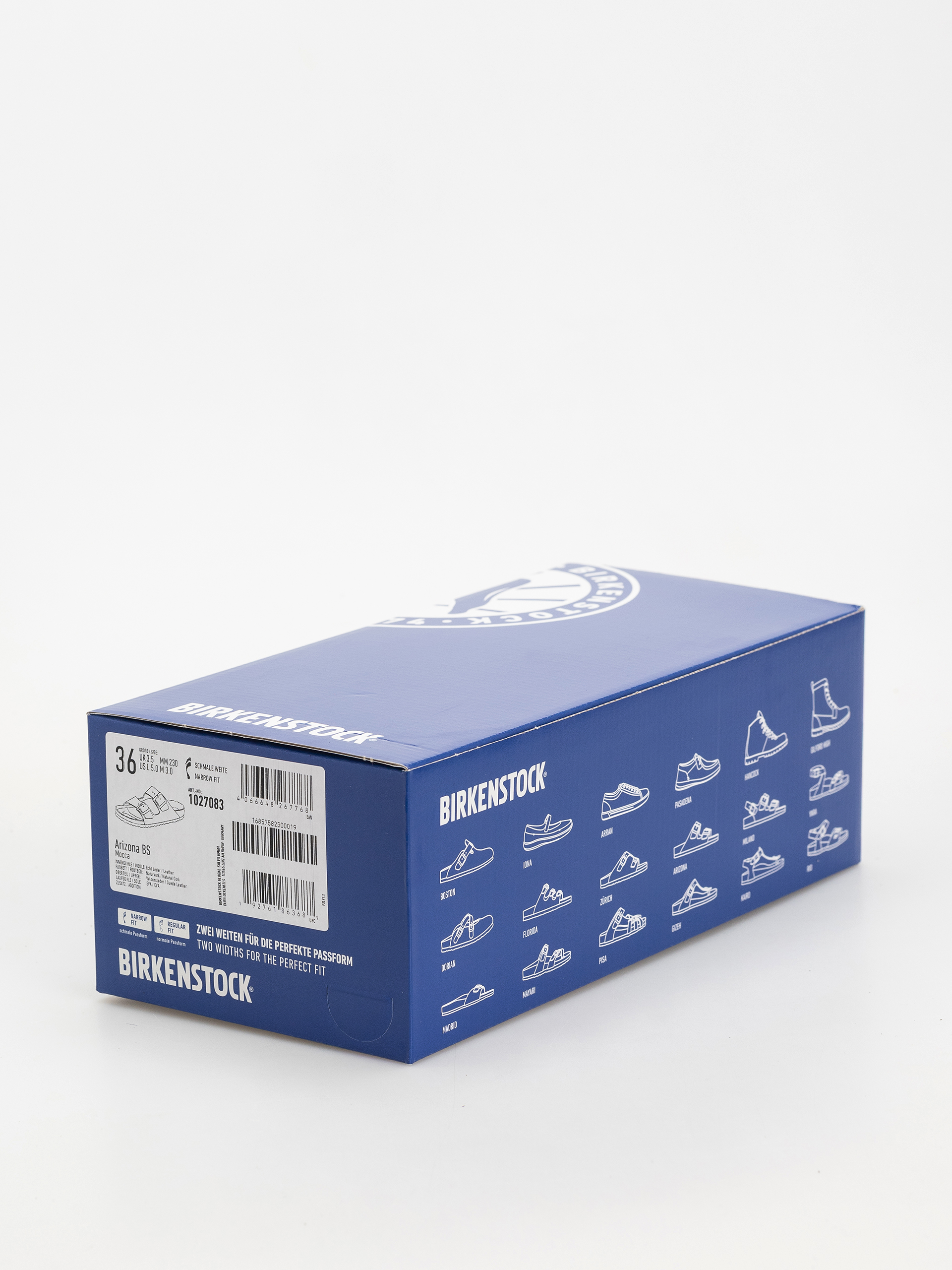 Plážovky Birkenstock Arizona Suede Leather Narrow Wmn (mocca)